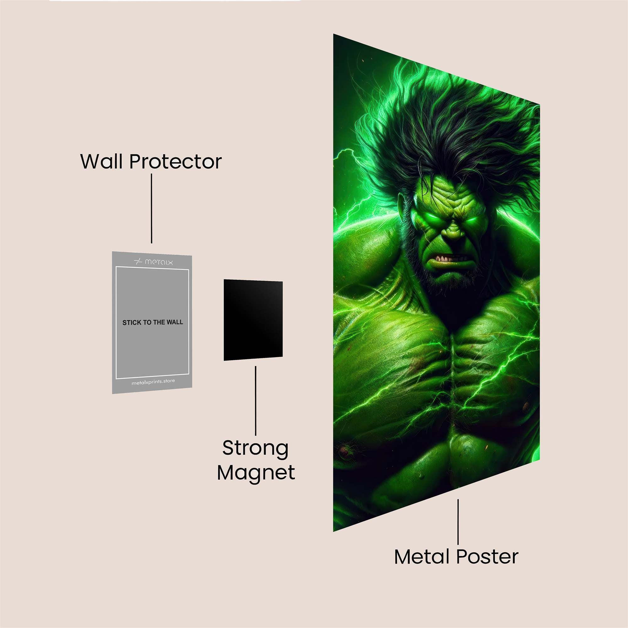 Hulk Surge Safe Wall Magnetic / M