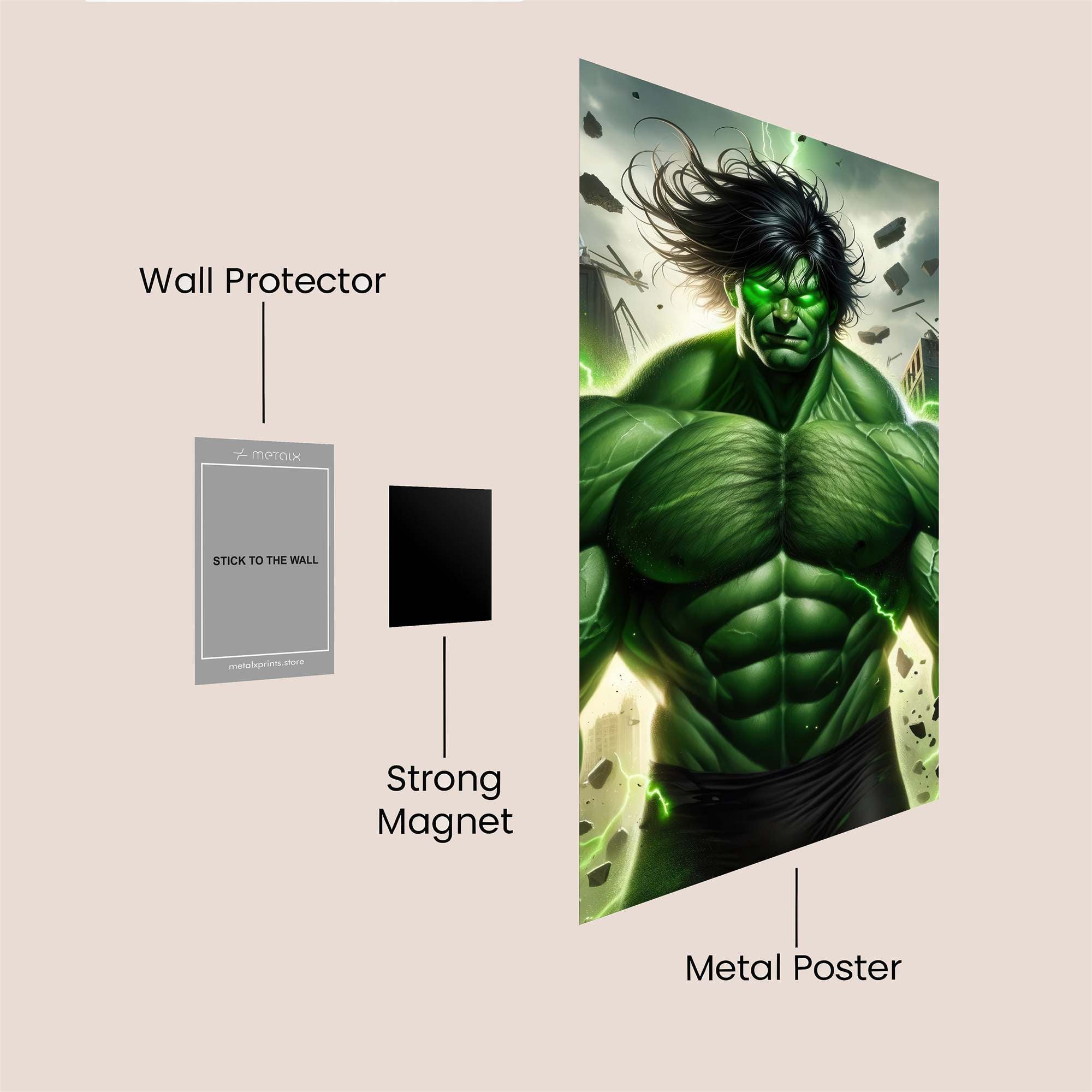 Hulk Radiance Safe Wall Magnetic / M