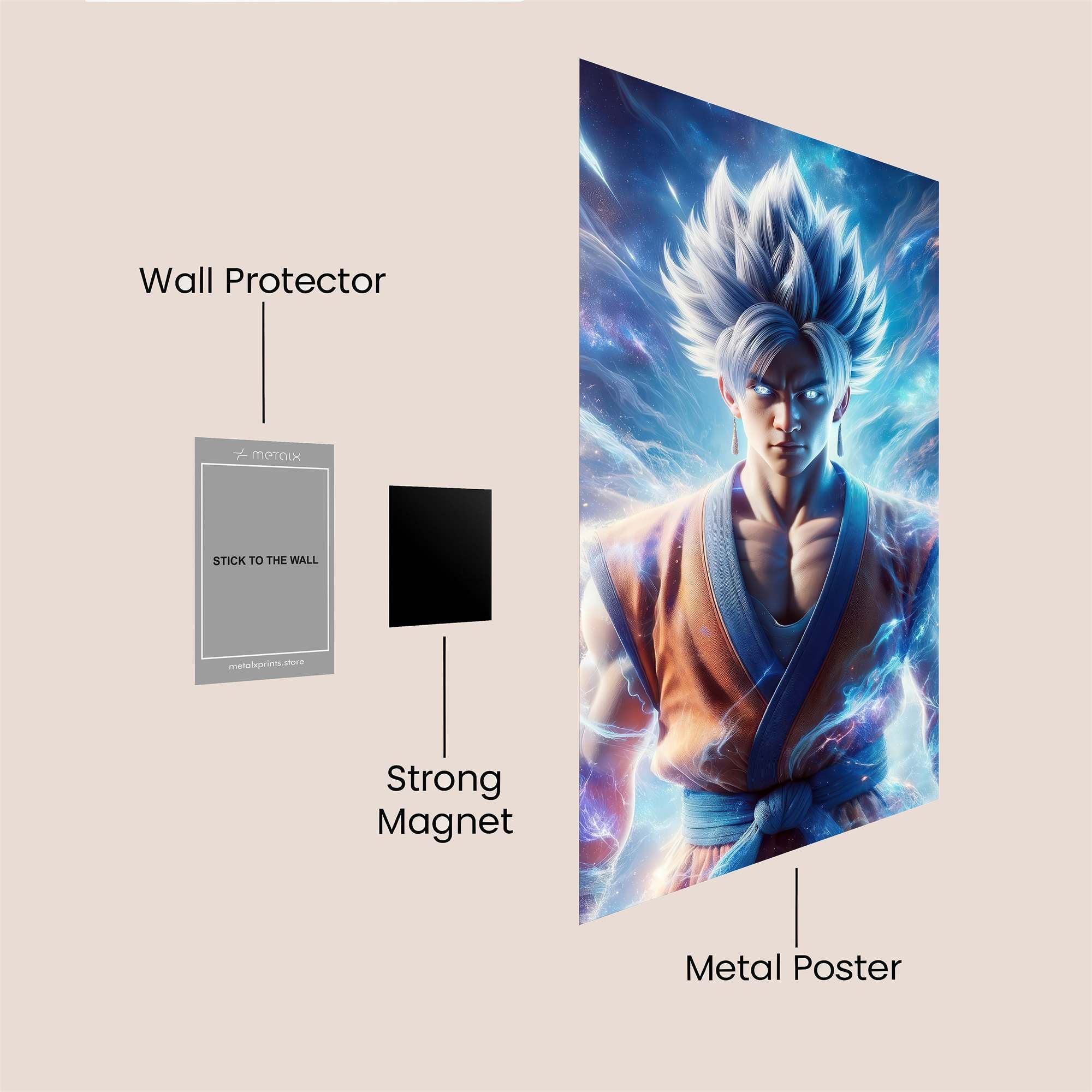 Saiyan Luminosity Safe Wall Magnetic / M