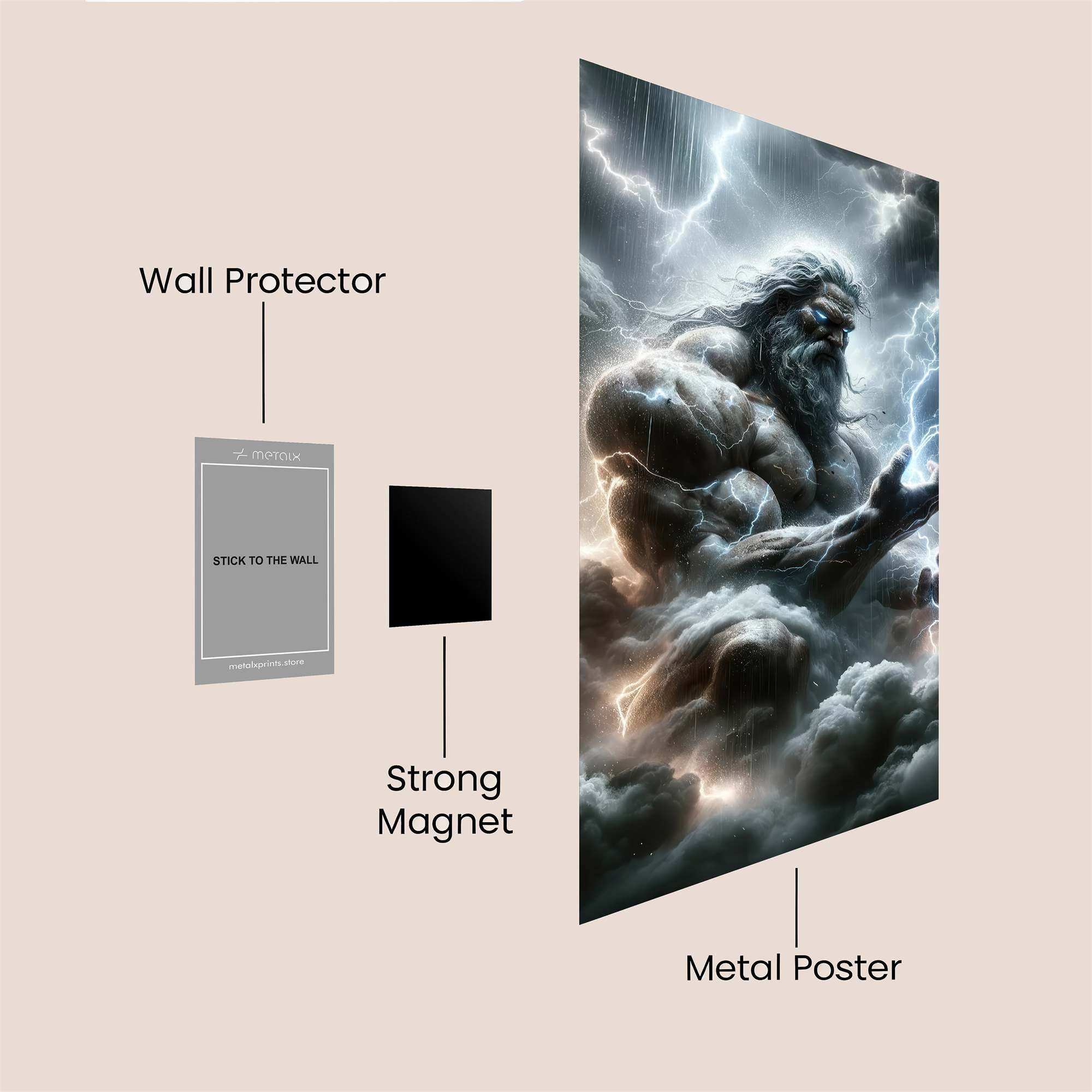 Zeus Majesty Safe Wall Magnetic / M