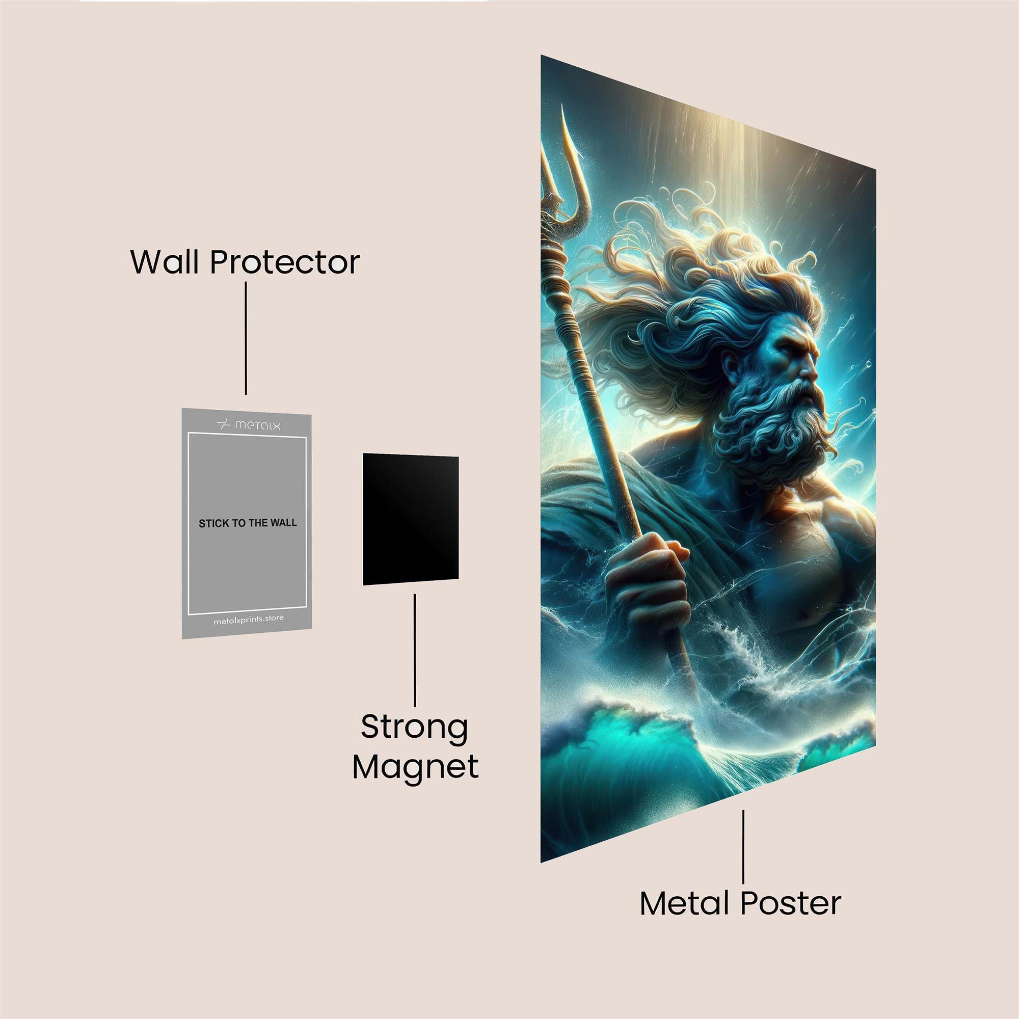 Poseidon Majesty Safe Wall Magnetic / M
