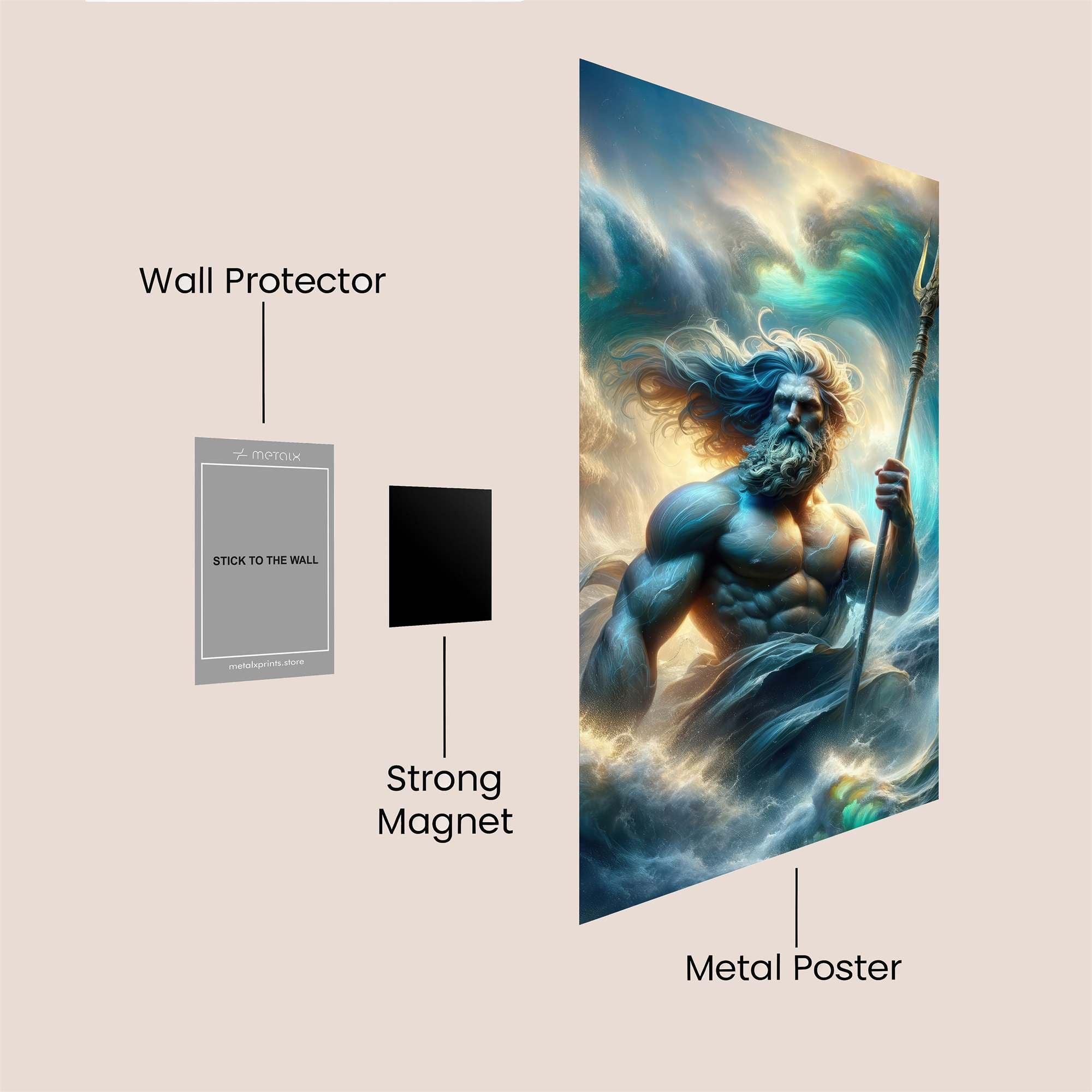 Poseidon Majesty Safe Wall Magnetic / M