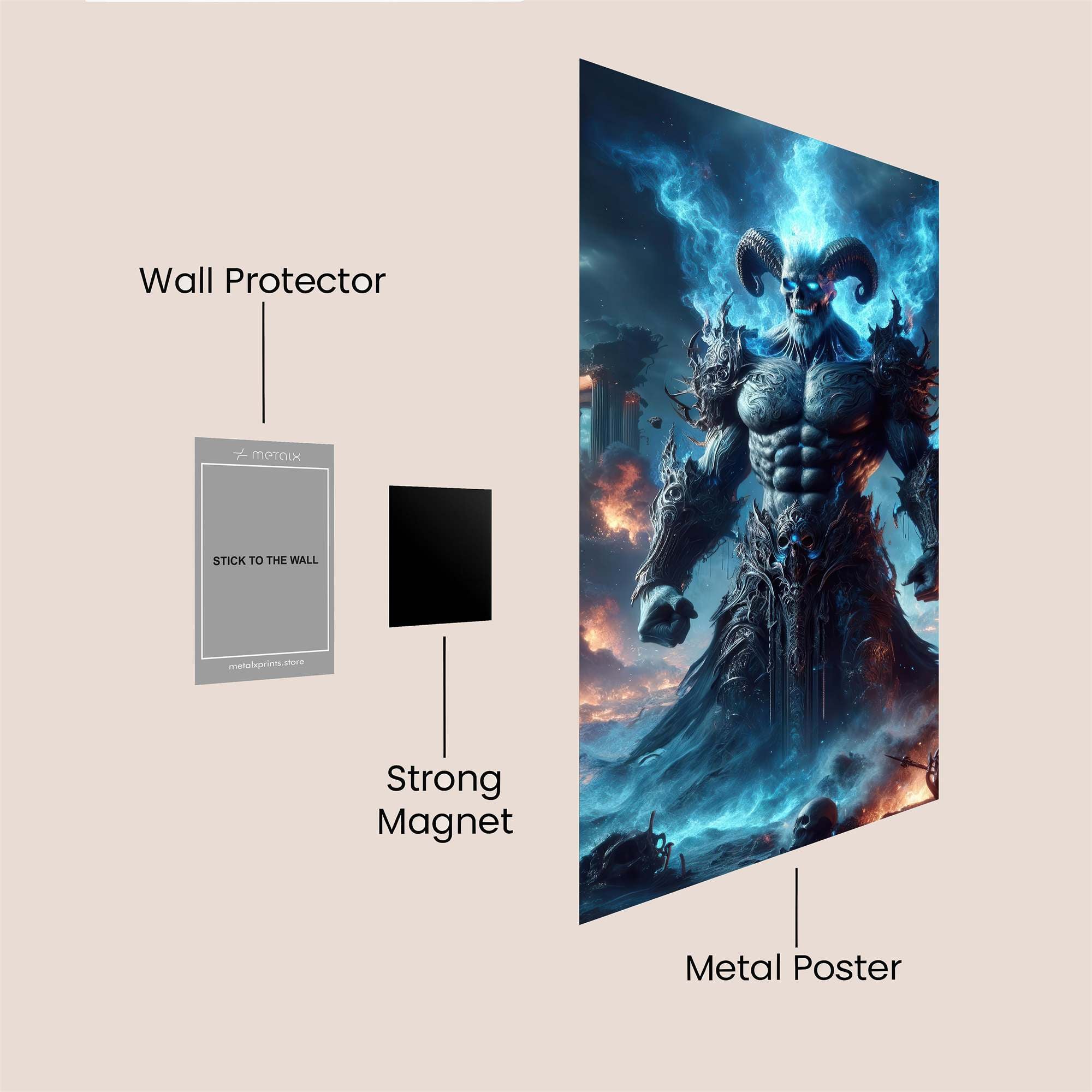 Infernal Majesty Safe Wall Magnetic / M