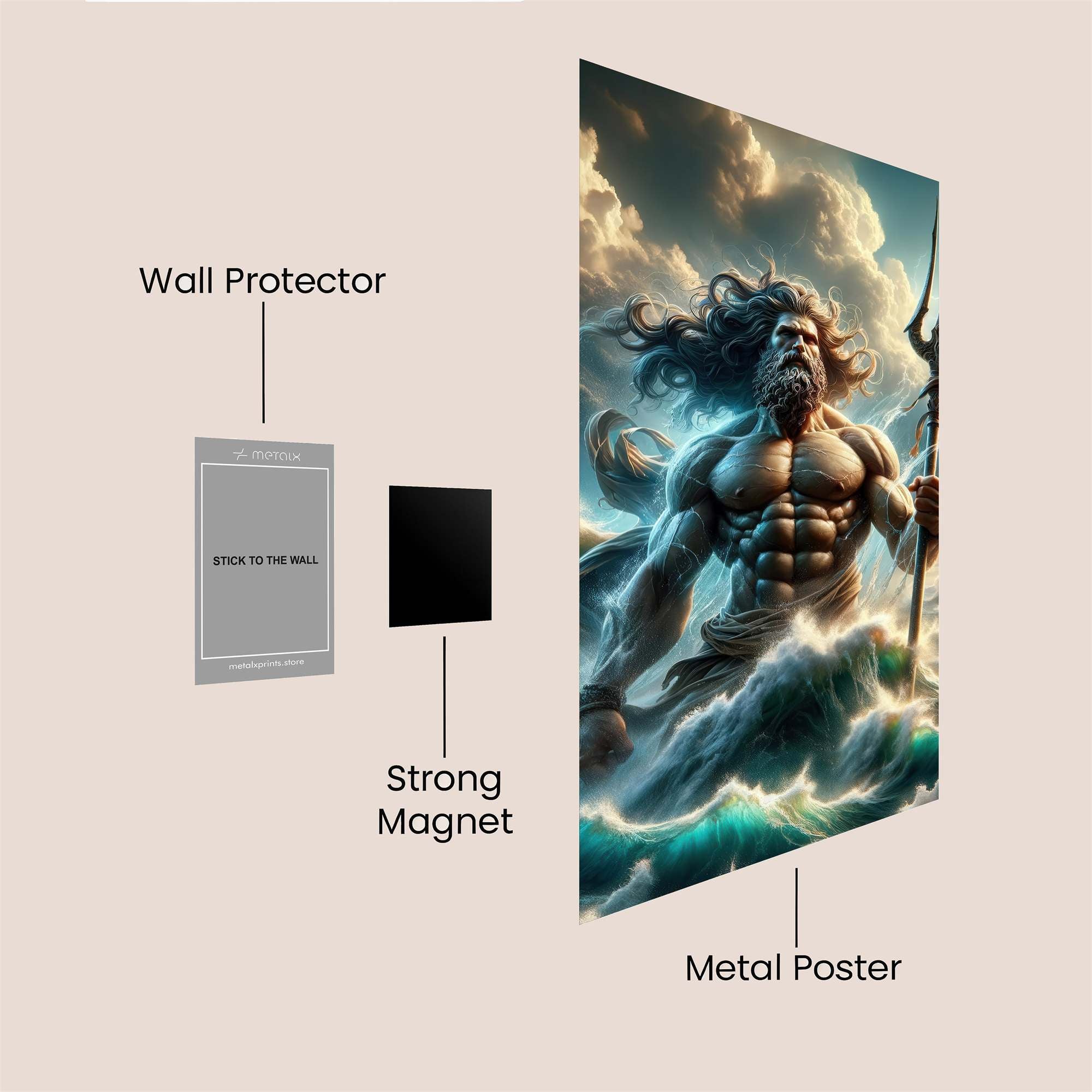 Poseidon Majesty Safe Wall Magnetic / M
