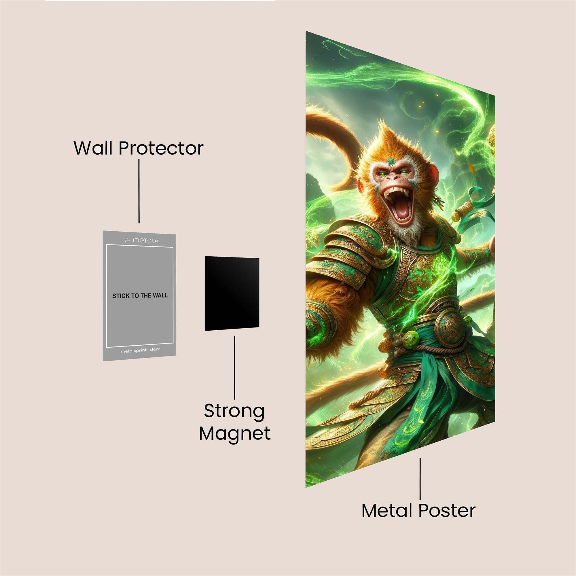 Monkey Enchantment Safe Wall Magnetic / M