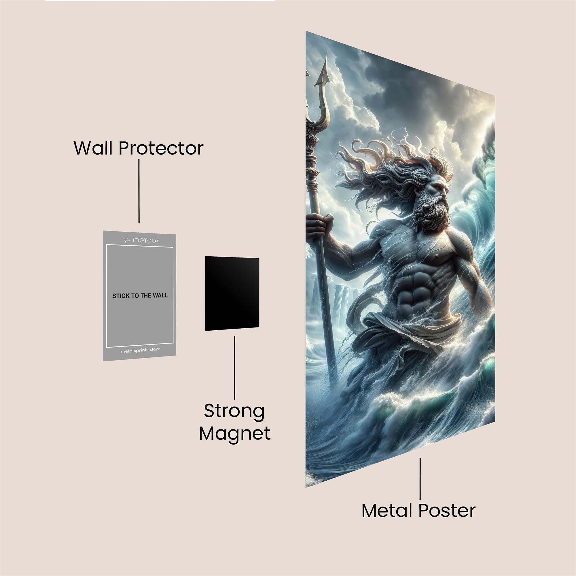 Poseidon Surge Safe Wall Magnetic / M