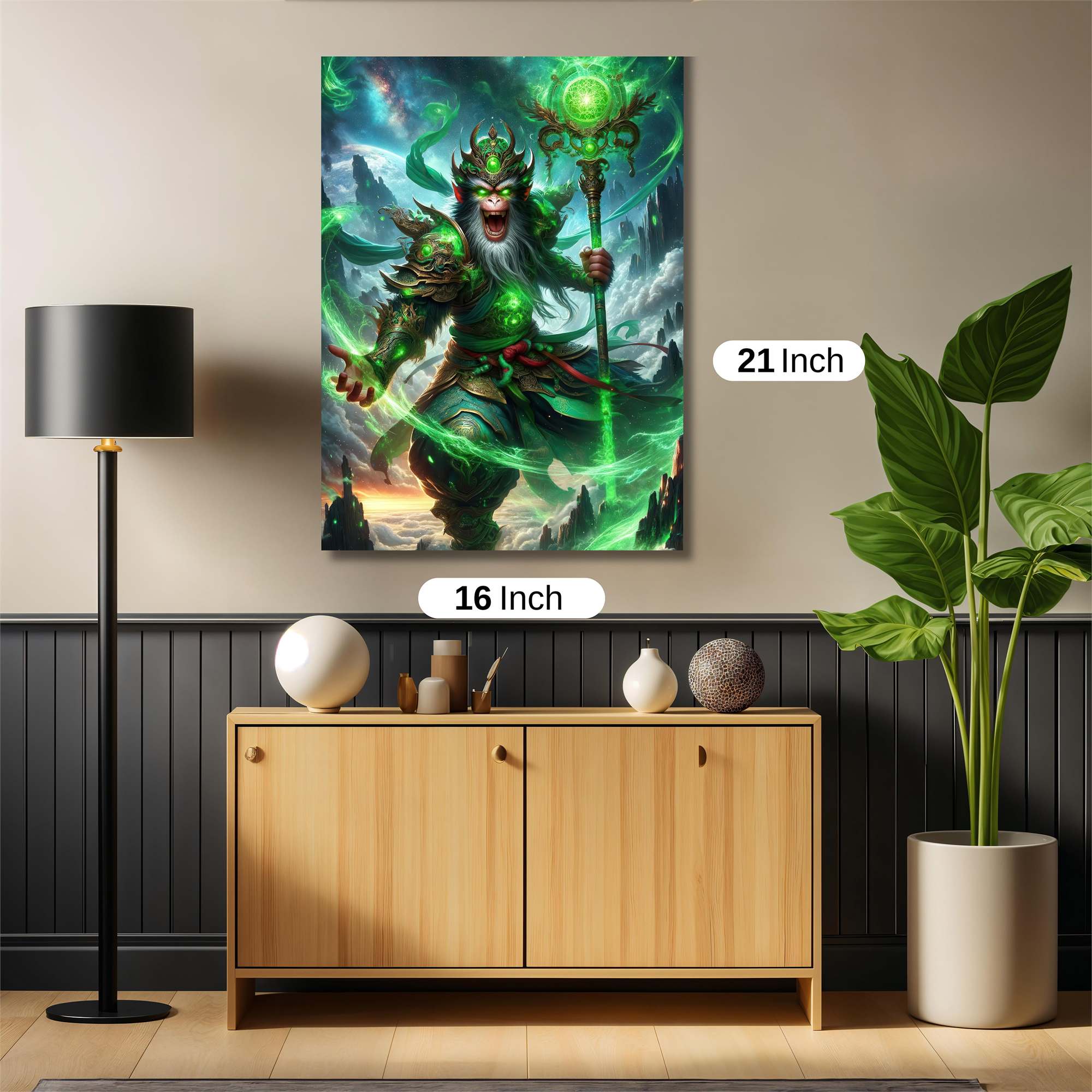 Monkey Emerald Safe Wall Magnetic / M