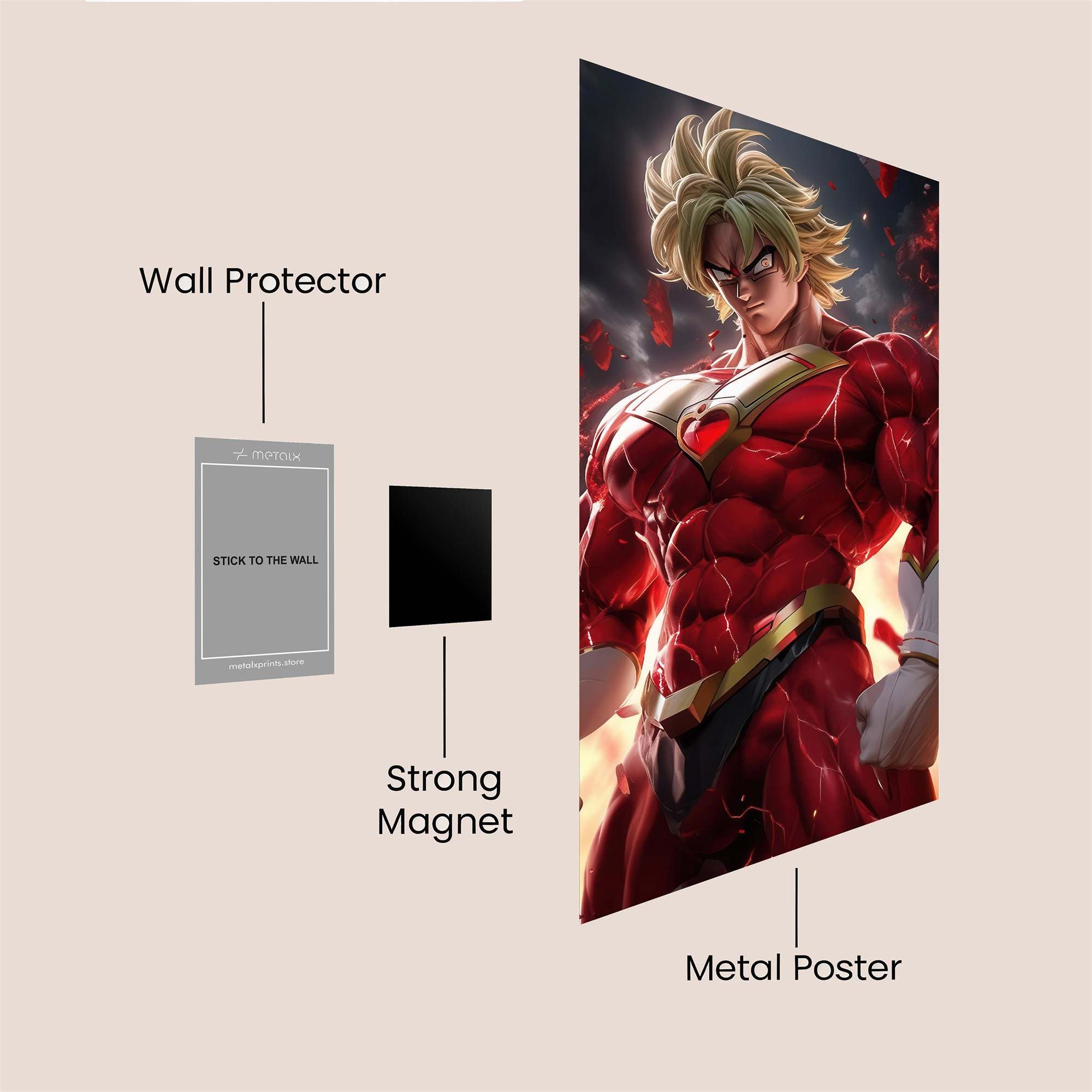 Heroic Blaze Safe Wall Magnetic / M