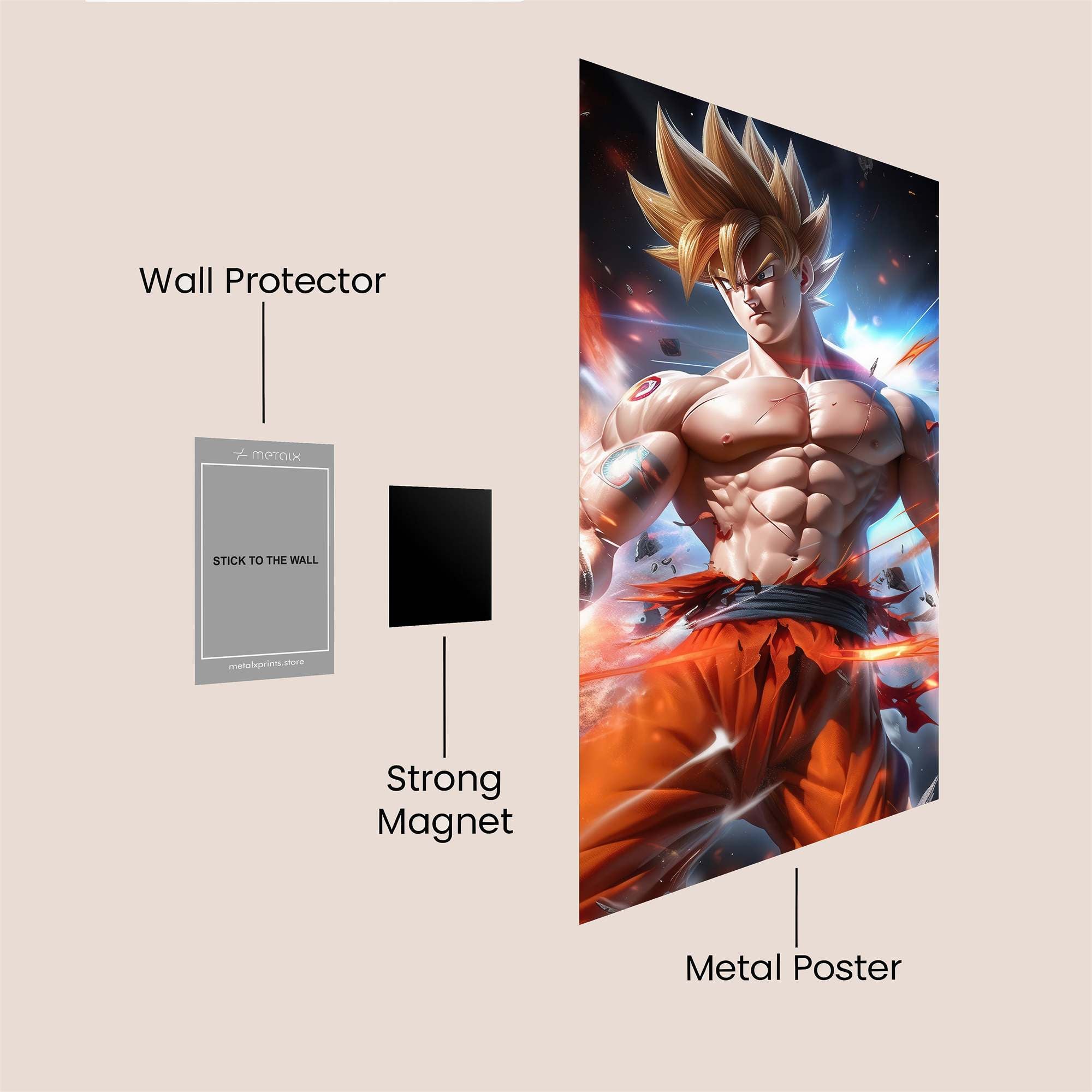 Goku Radiance Safe Wall Magnetic / M