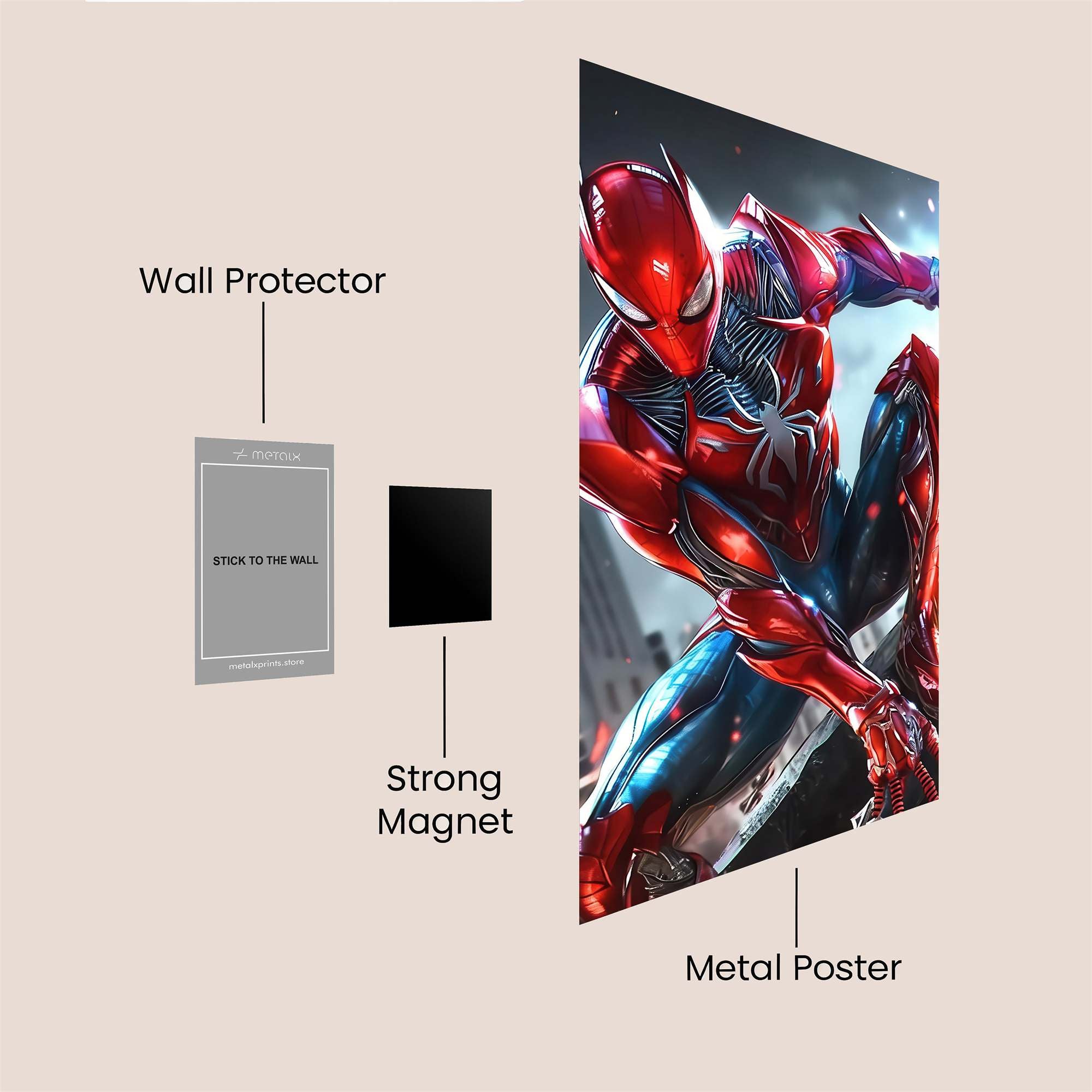 Spider-Man Surge Safe Wall Magnetic / M
