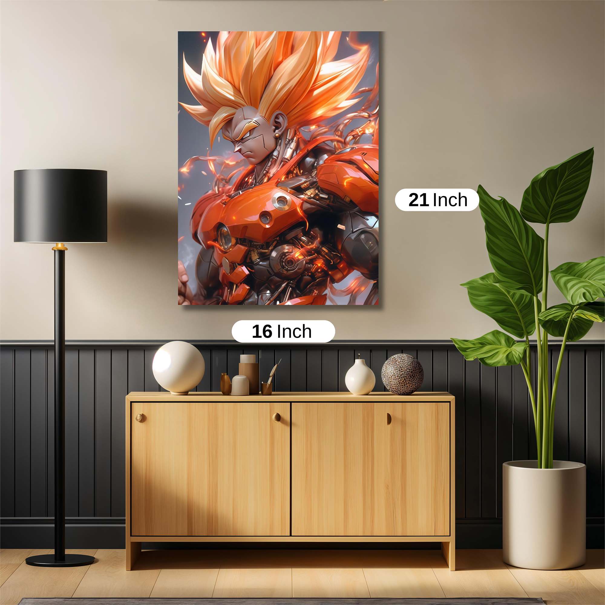 Saiyan Blaze Safe Wall Magnetic / M