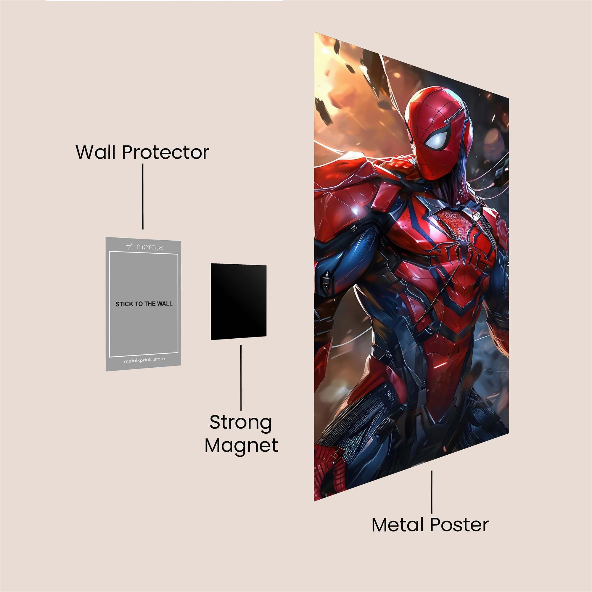 Spider-Man Resurgence Safe Wall Magnetic / M