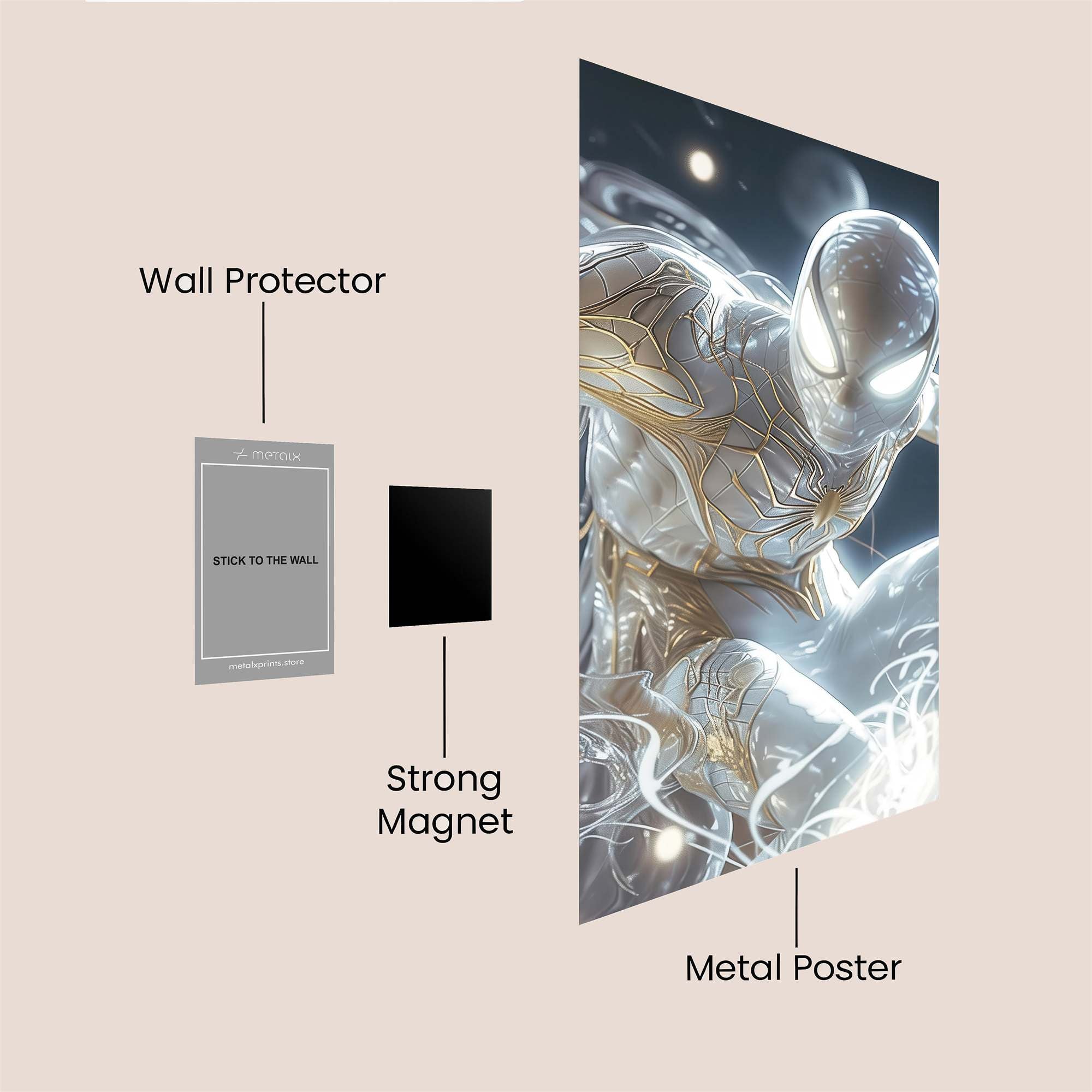Spider-Illumination Safe Wall Magnetic / M