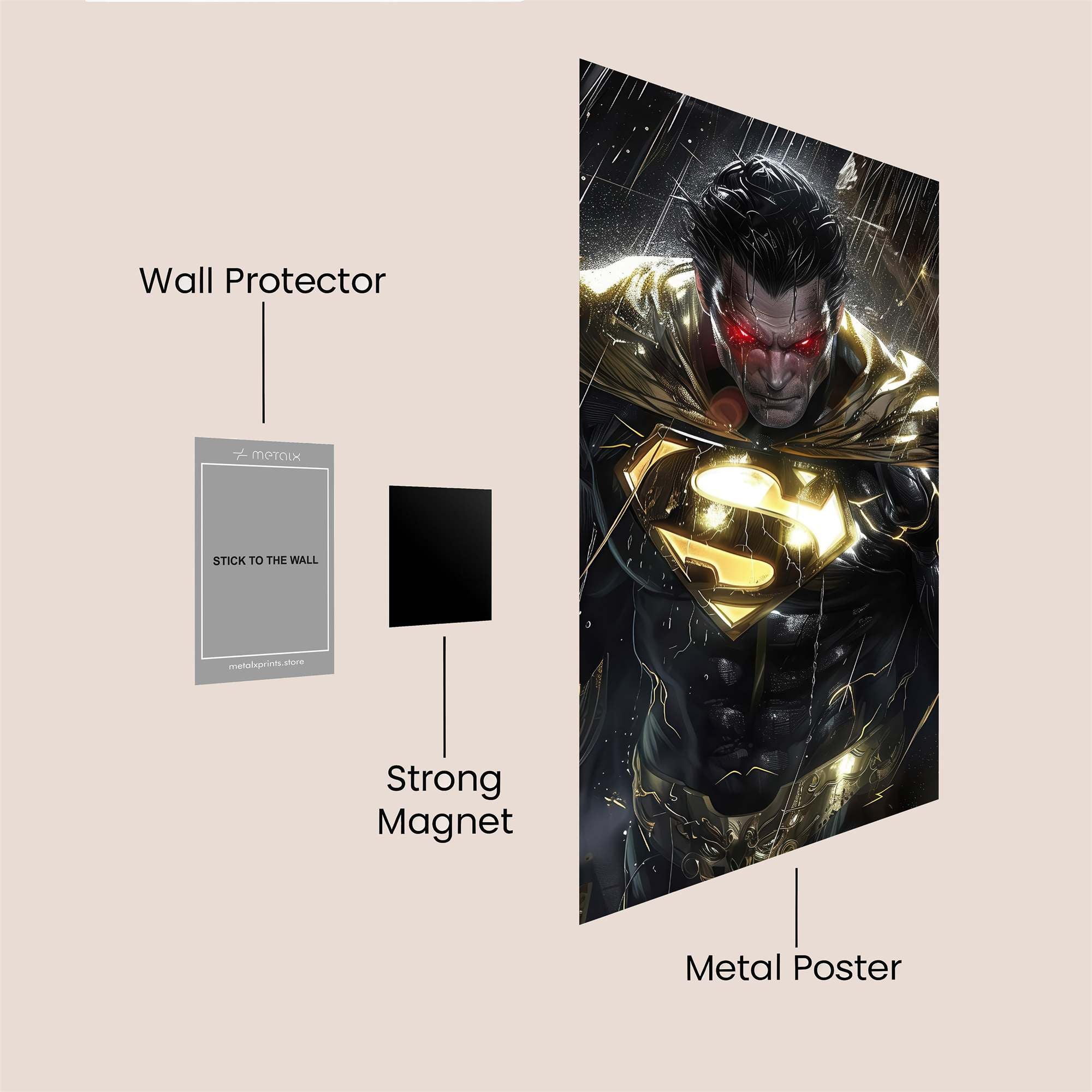 Superman Menace Safe Wall Magnetic / M