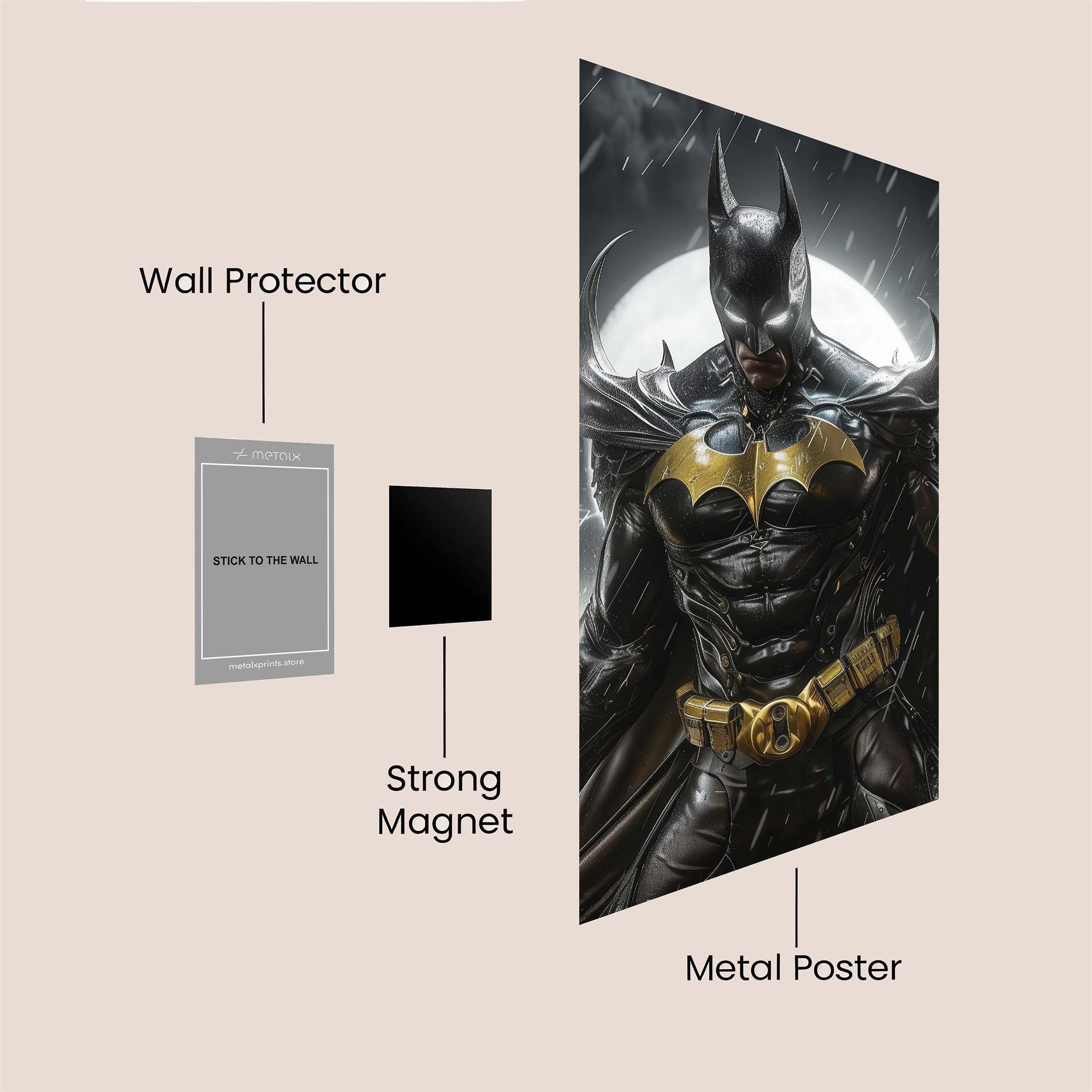 Batman Vigilance Safe Wall Magnetic / M