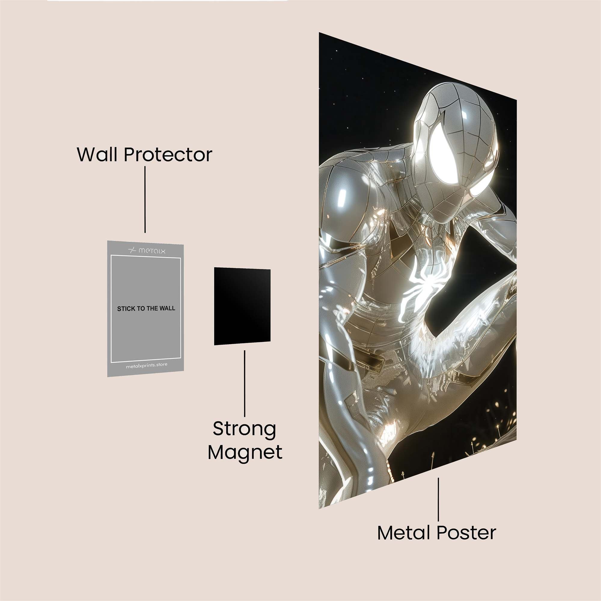 Spidey Luminance Safe Wall Magnetic / M