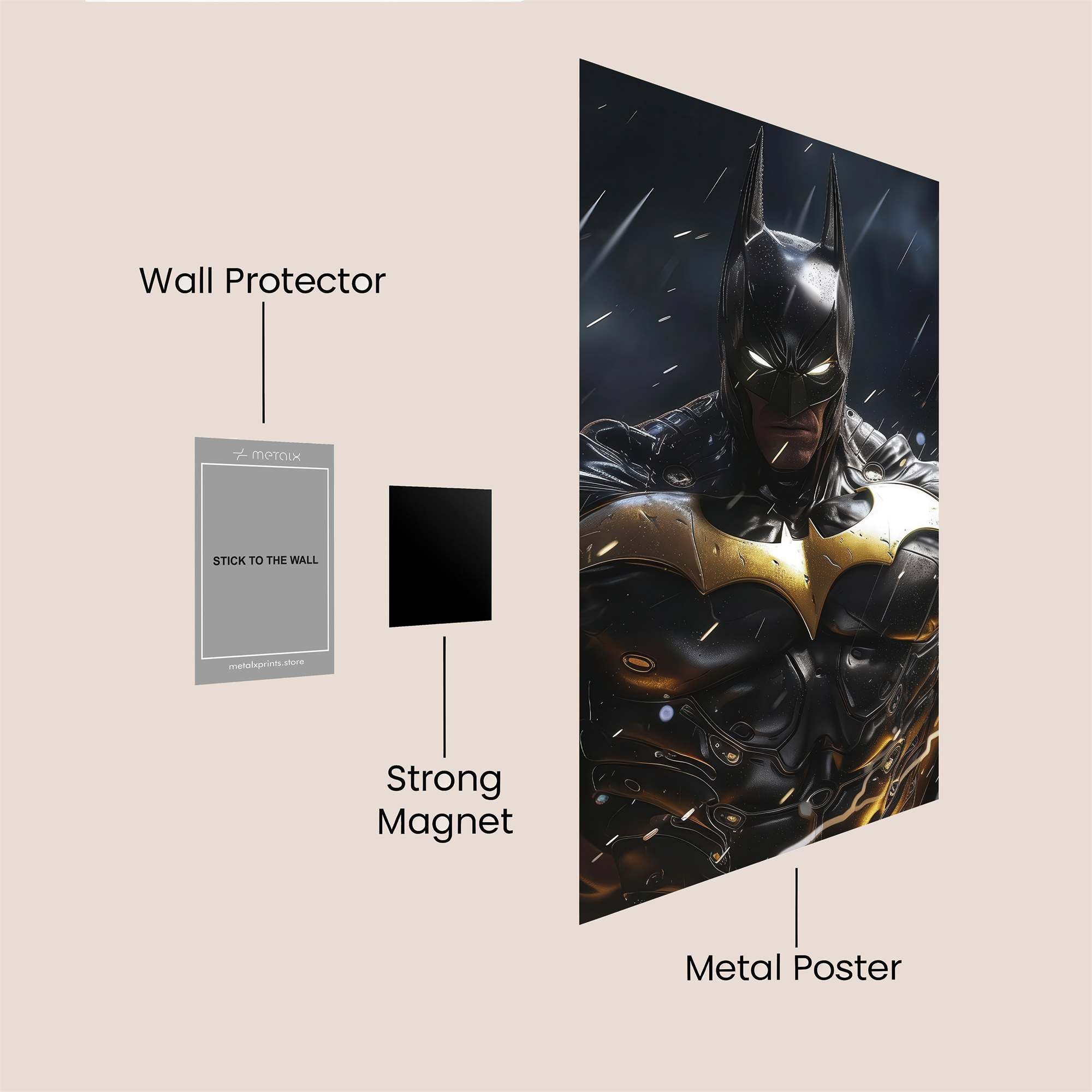Batman Vigilance Safe Wall Magnetic / M