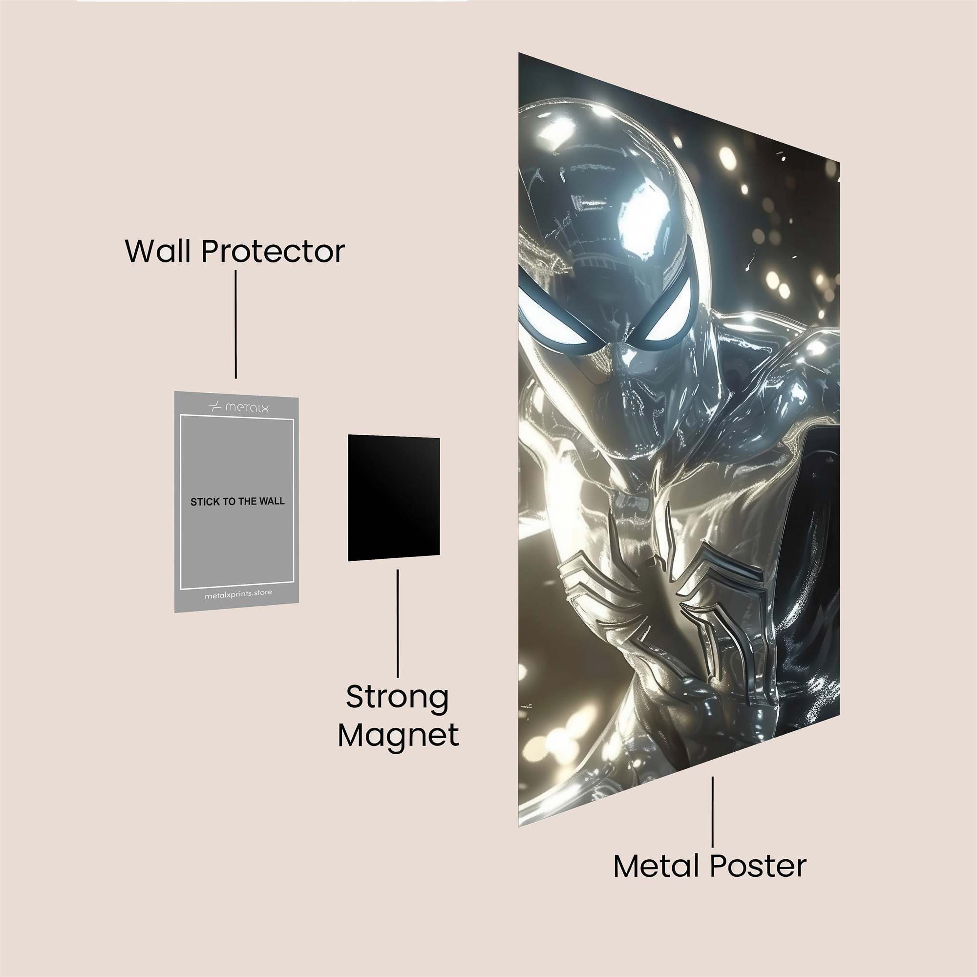Spider-Man Luminous Safe Wall Magnetic / M