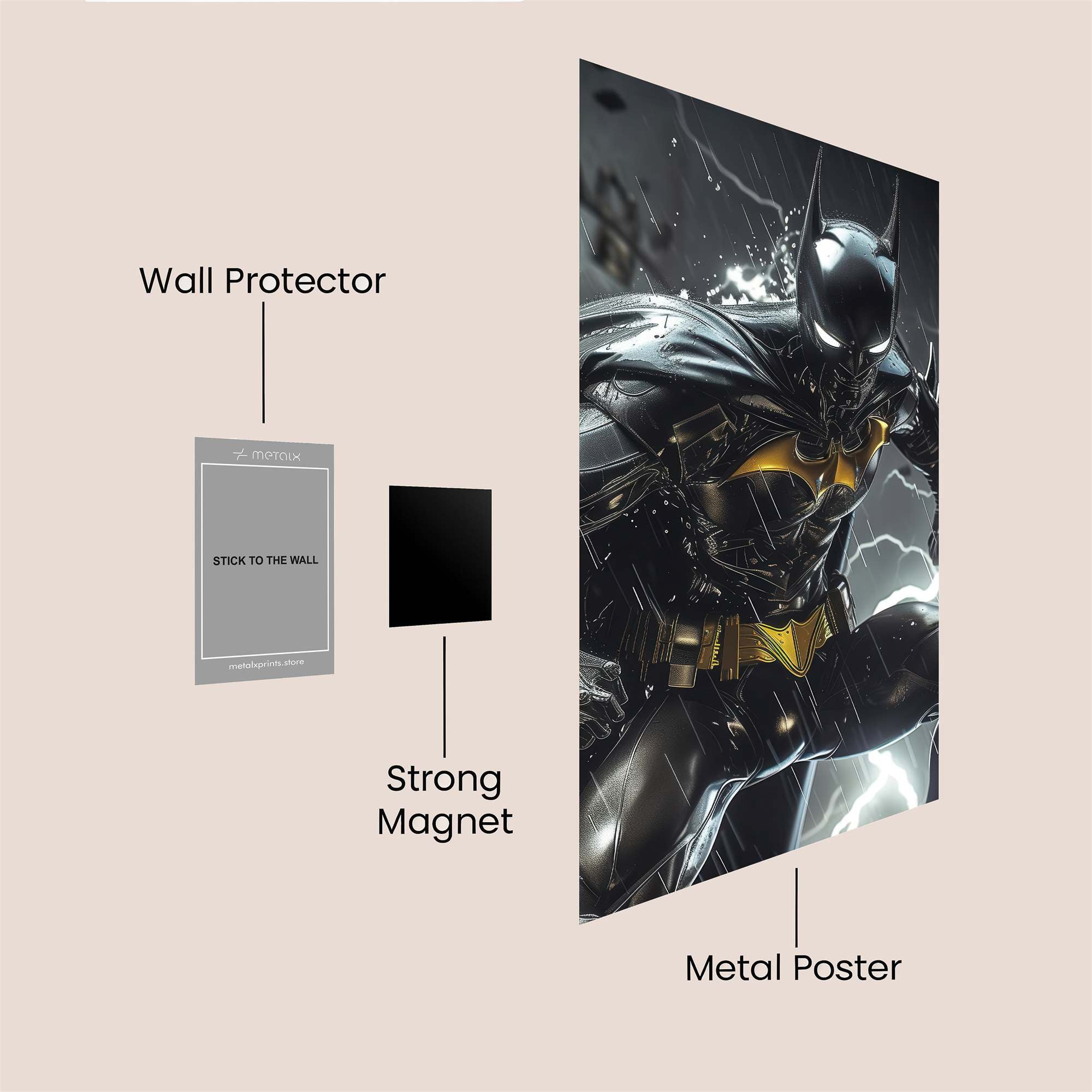 Batman Bravado Safe Wall Magnetic / M