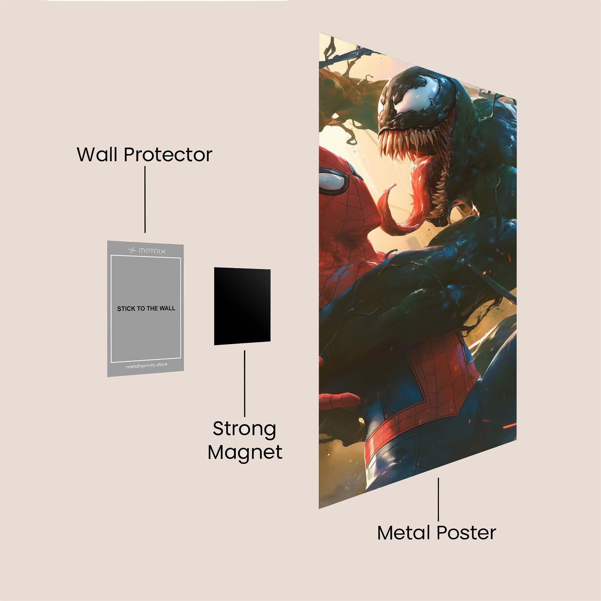 Spider Conflict Safe Wall Magnetic / M