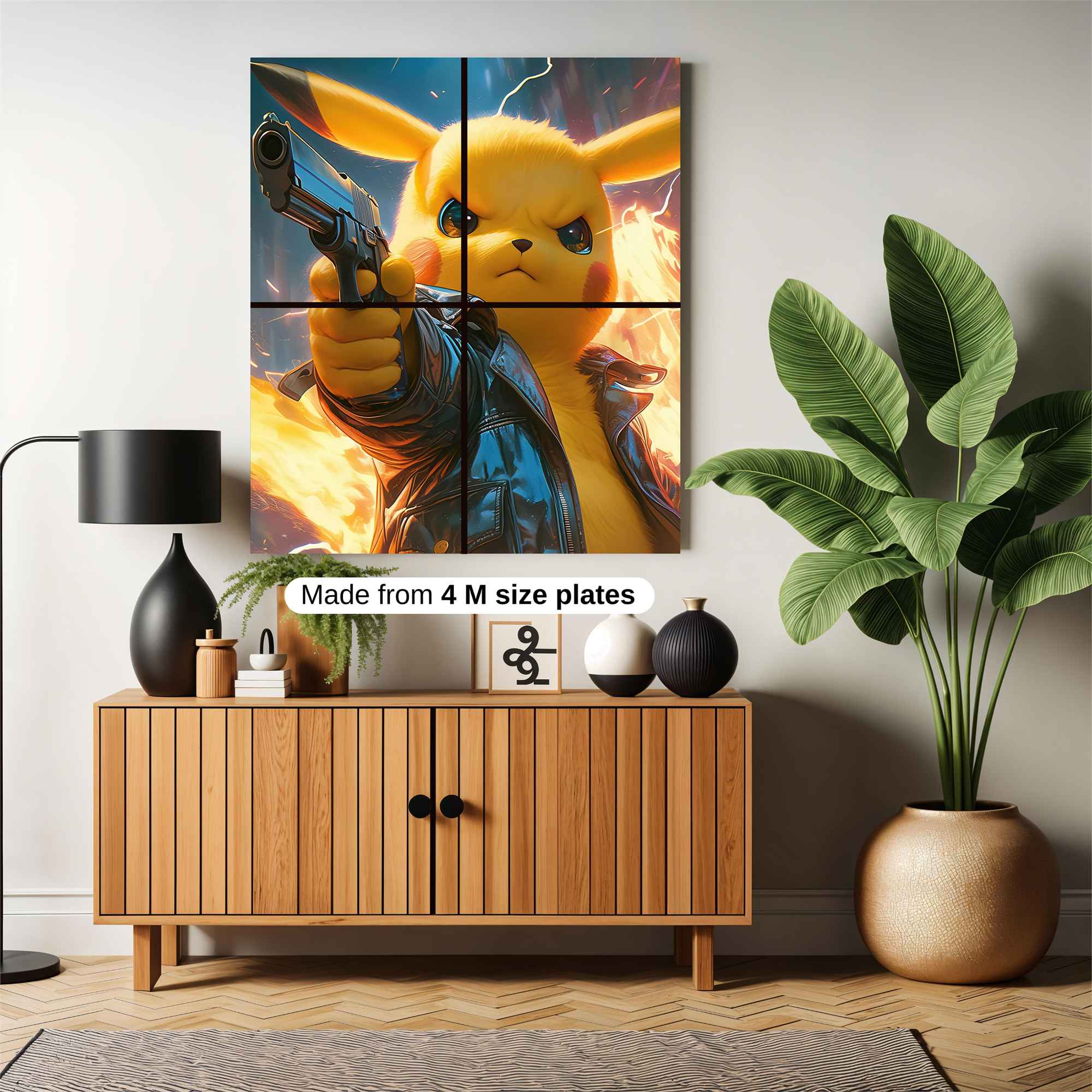 Pikachu Fury Safe Wall Magnetic / M
