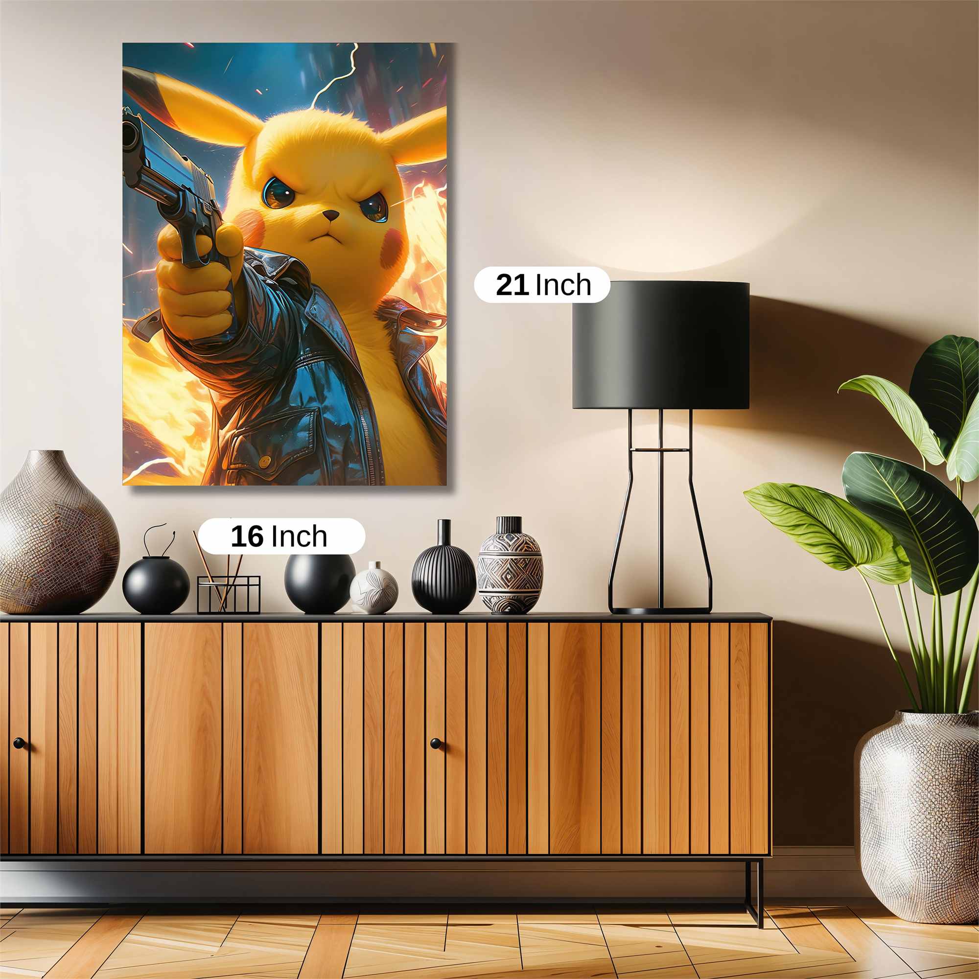 Pikachu Fury Safe Wall Magnetic / M