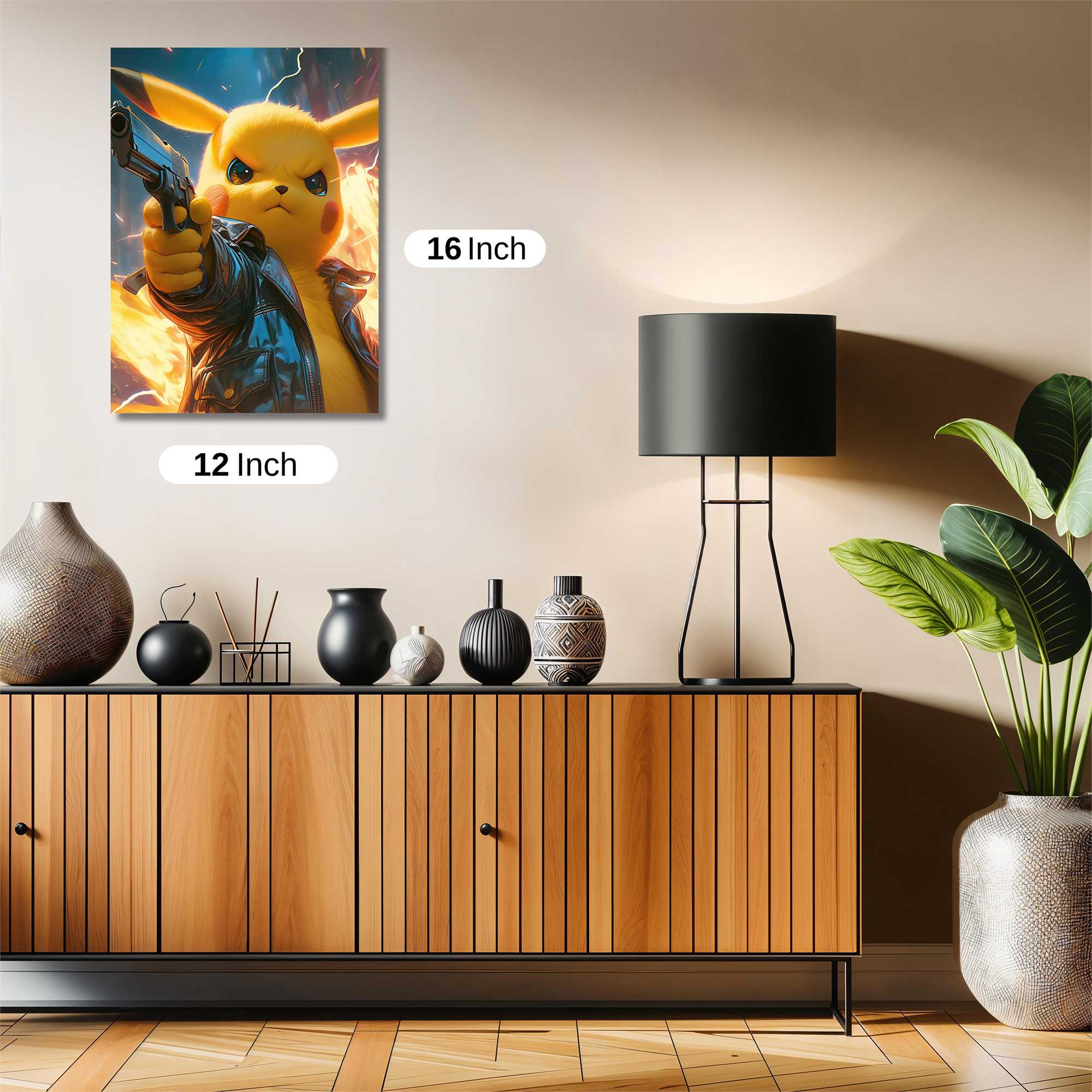 Pikachu Fury Safe Wall Magnetic / M