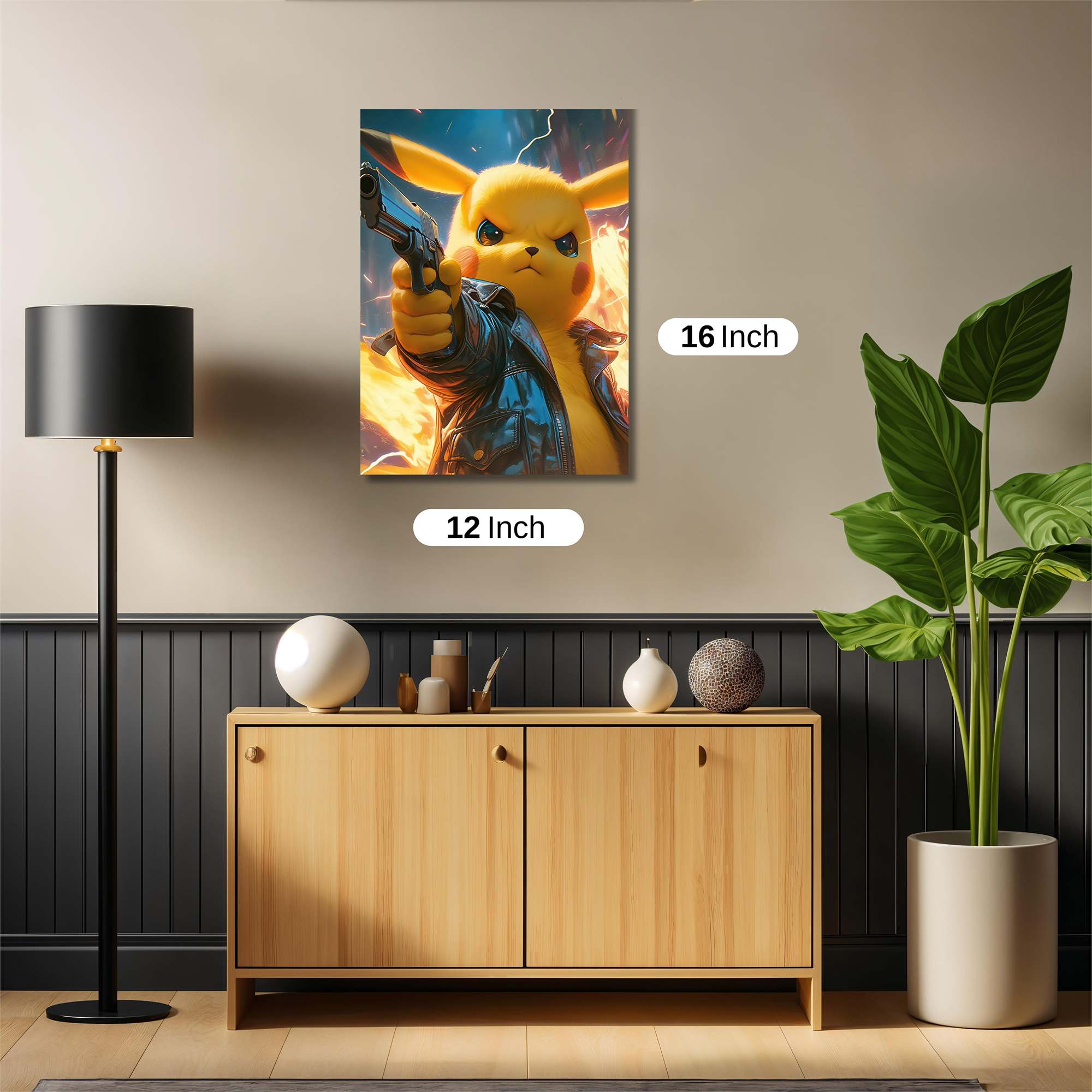 Pikachu Fury Safe Wall Magnetic / M