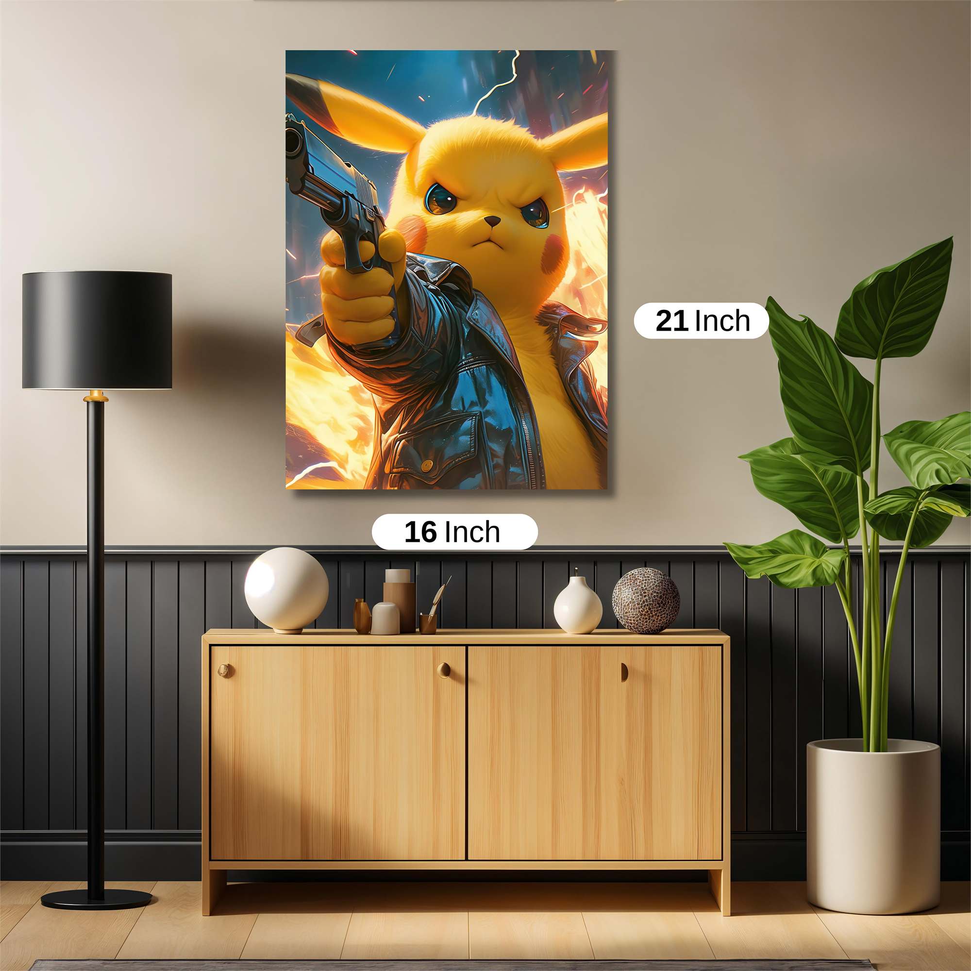 Pikachu Fury Safe Wall Magnetic / M