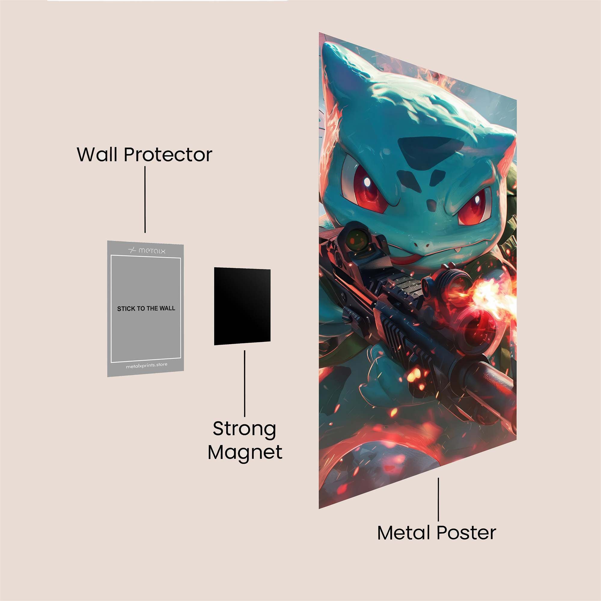 Bulbasaur Blitz Safe Wall Magnetic / M