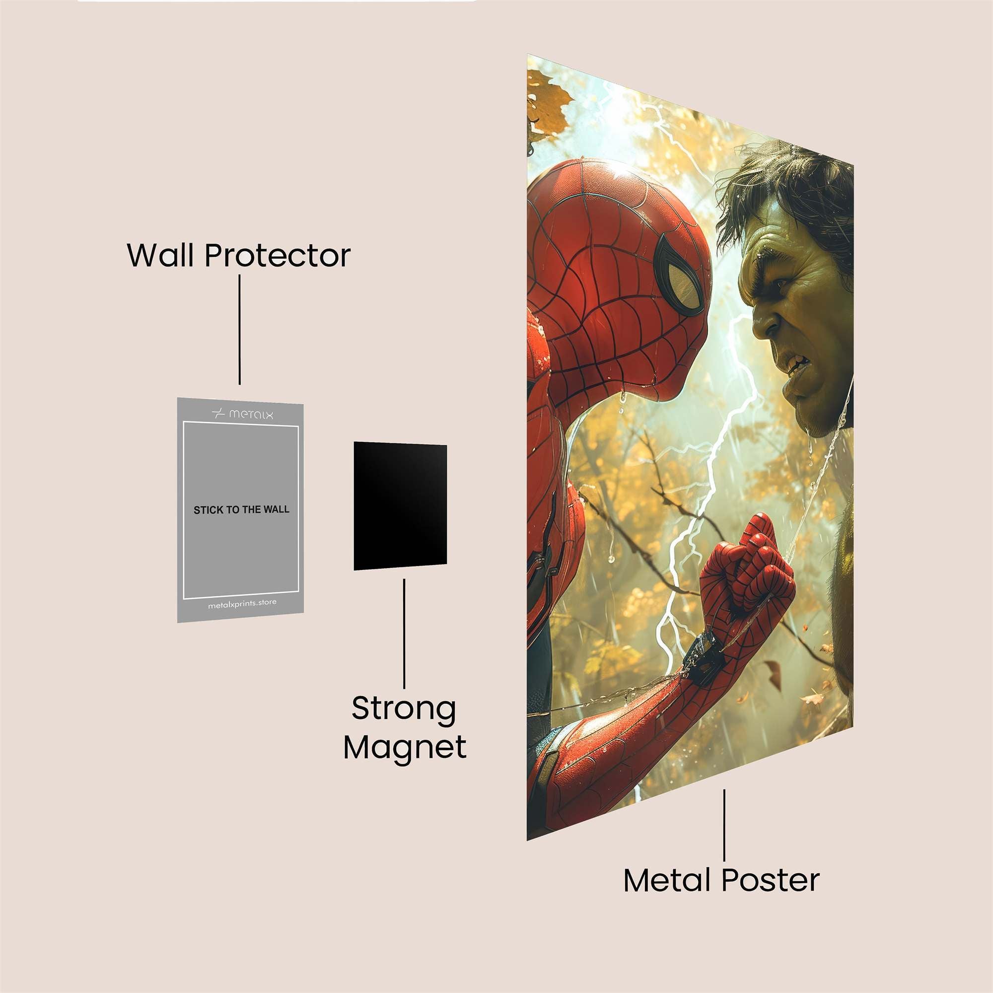 Superhero Clash Safe Wall Magnetic / M