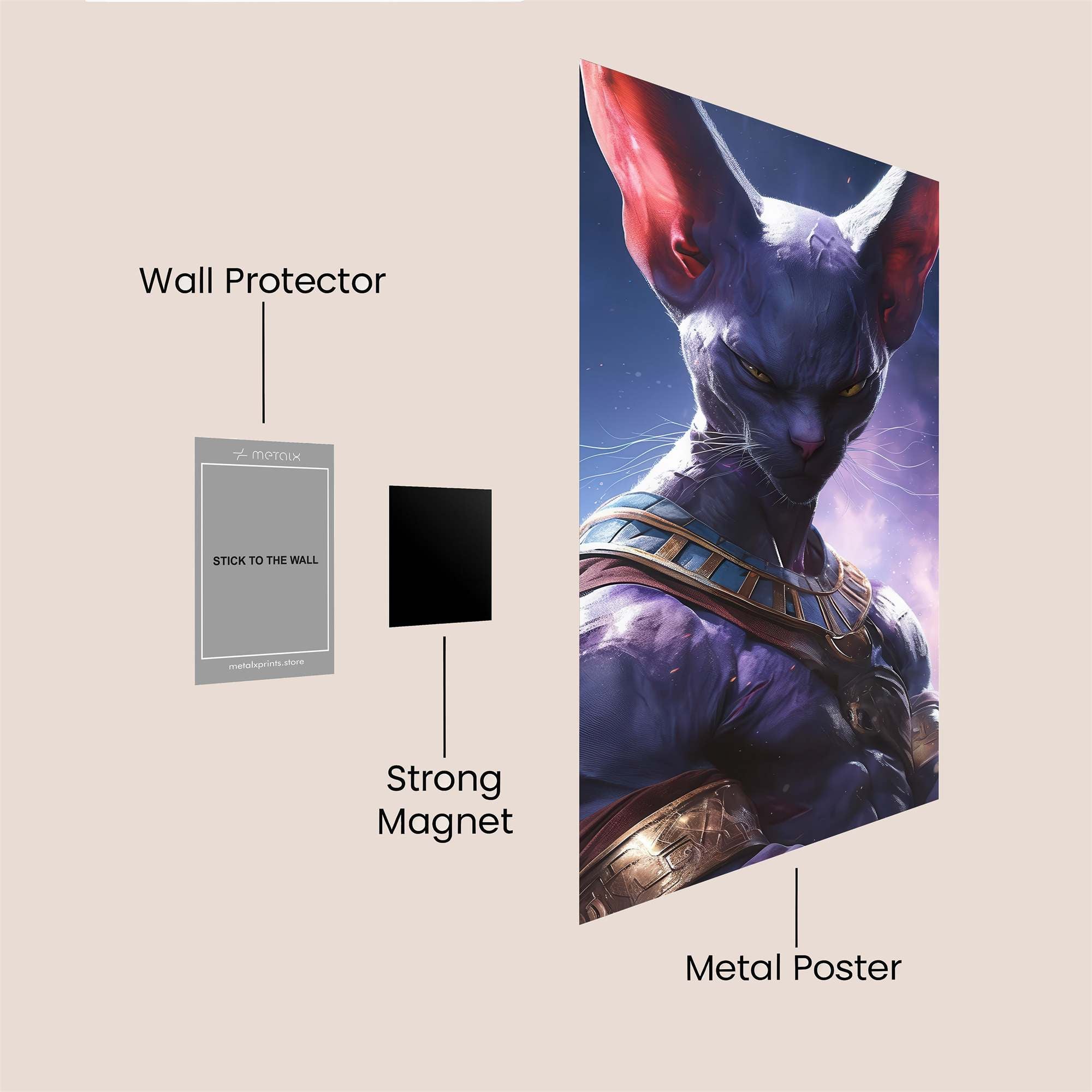 Beerus Majesty Safe Wall Magnetic / M