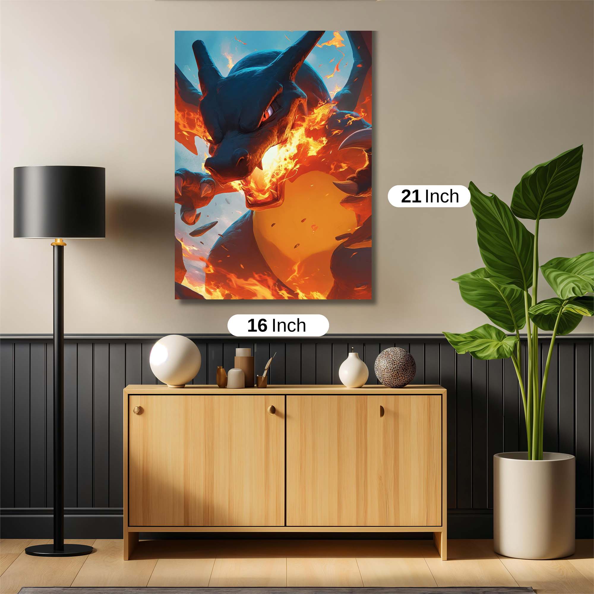 Charizard Inferno Safe Wall Magnetic / M