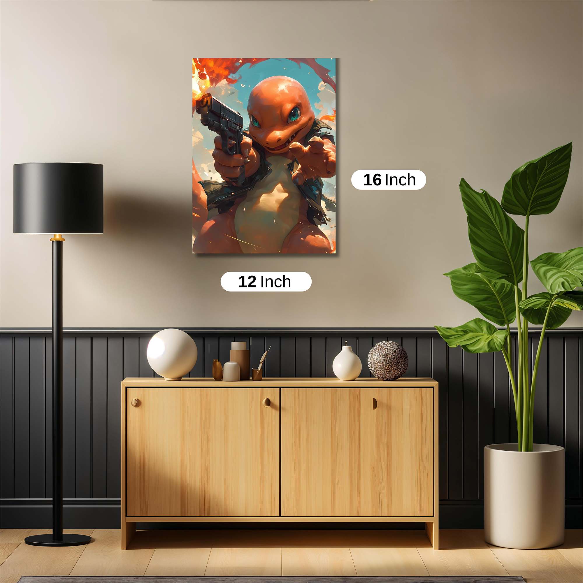 Charmander Blaze Safe Wall Magnetic / M