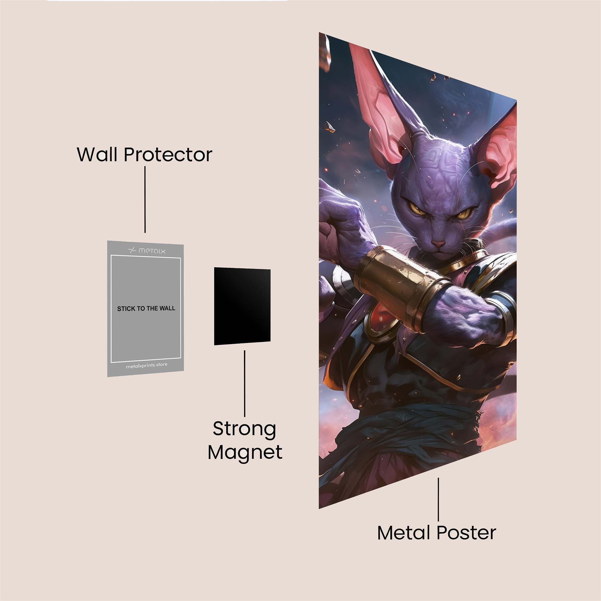 Beerus Majesty Safe Wall Magnetic / M