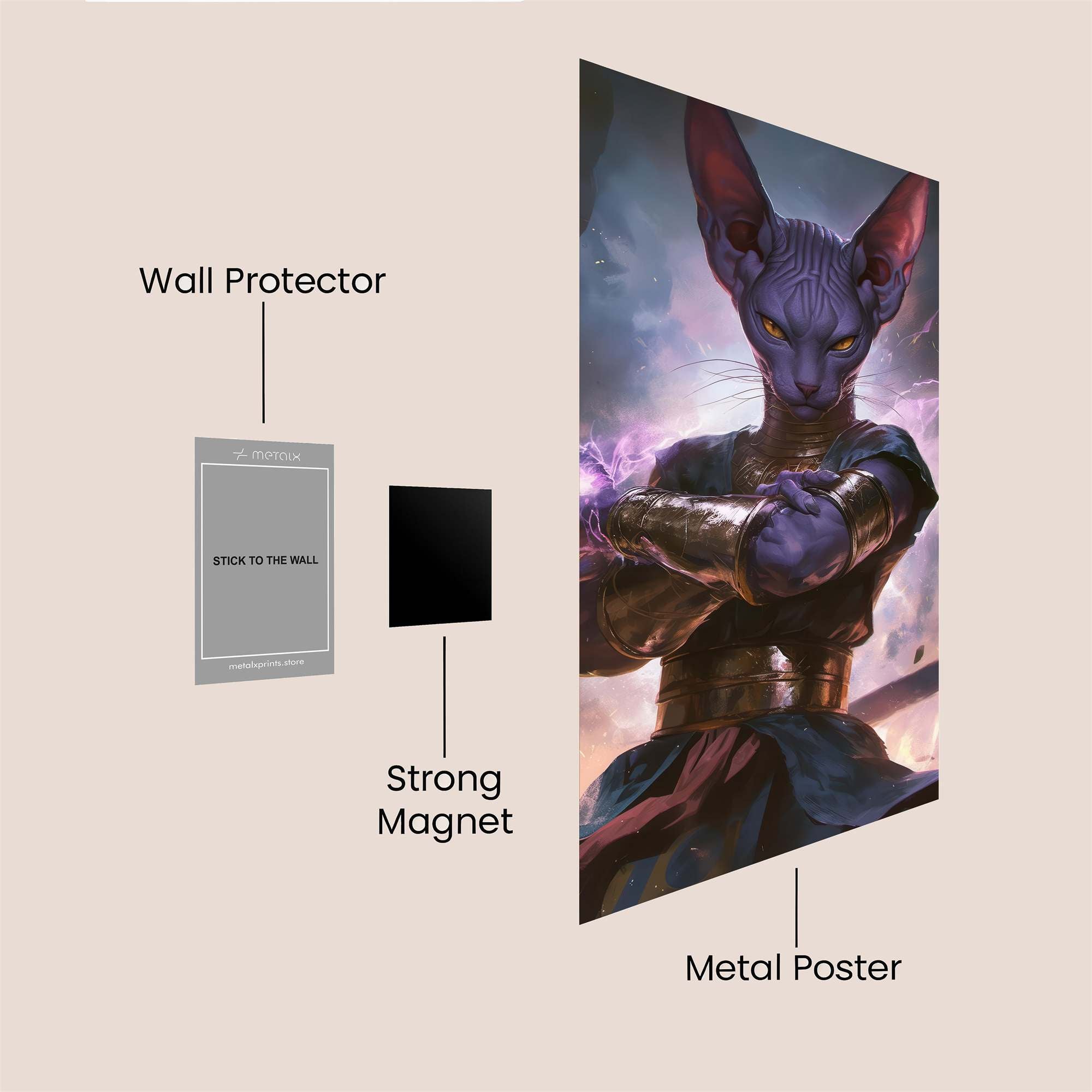 Feline Majesty Safe Wall Magnetic / M