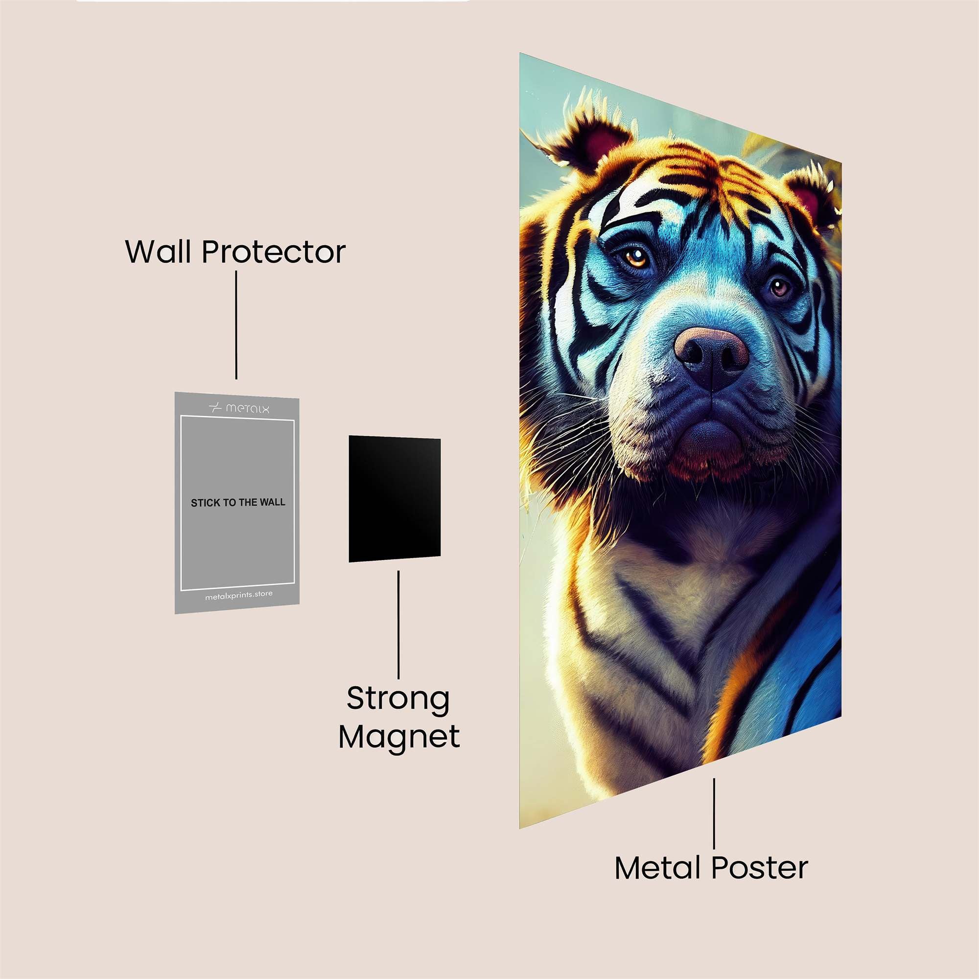 Tiger Serenity Safe Wall Magnetic / M