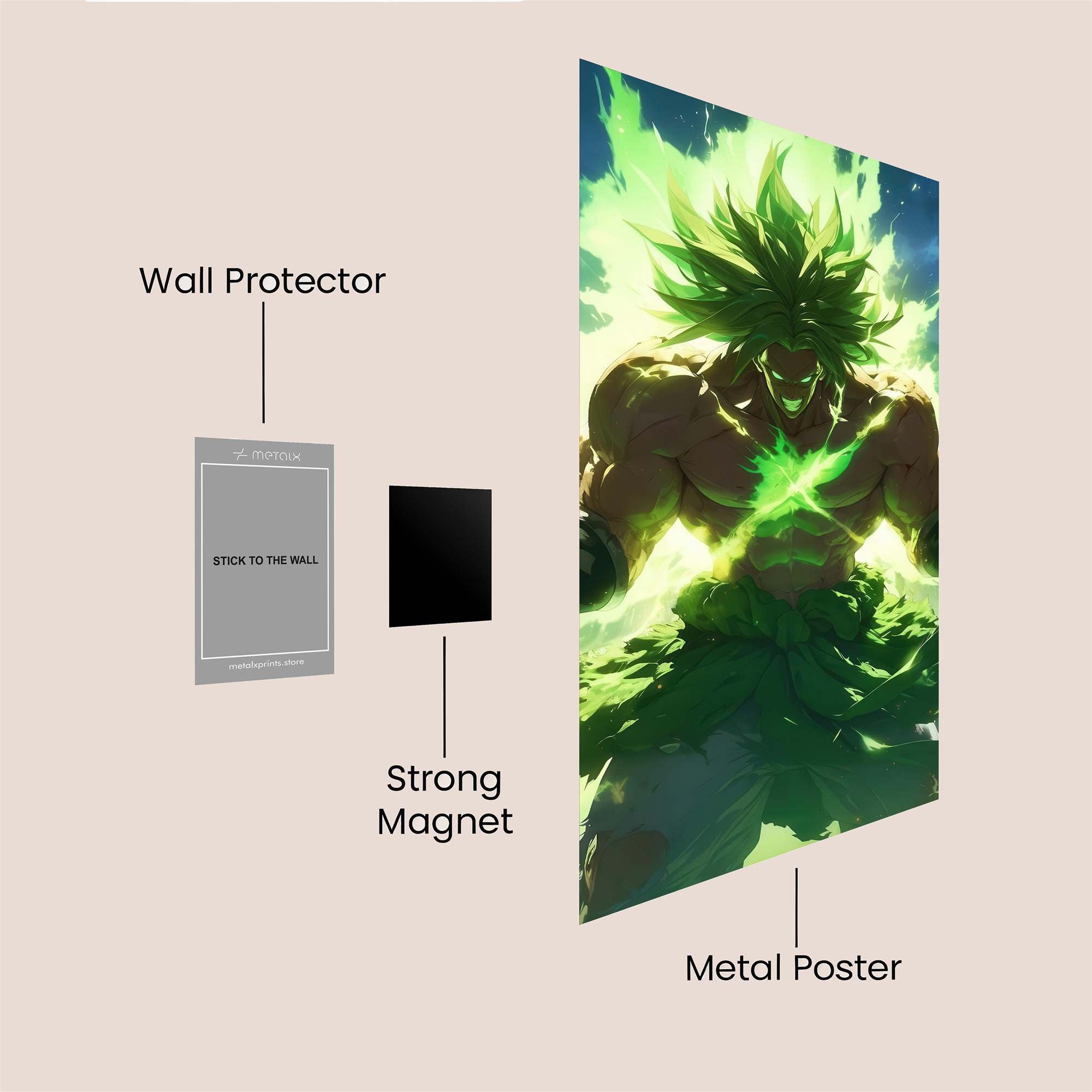 Broly Eruption Safe Wall Magnetic / M
