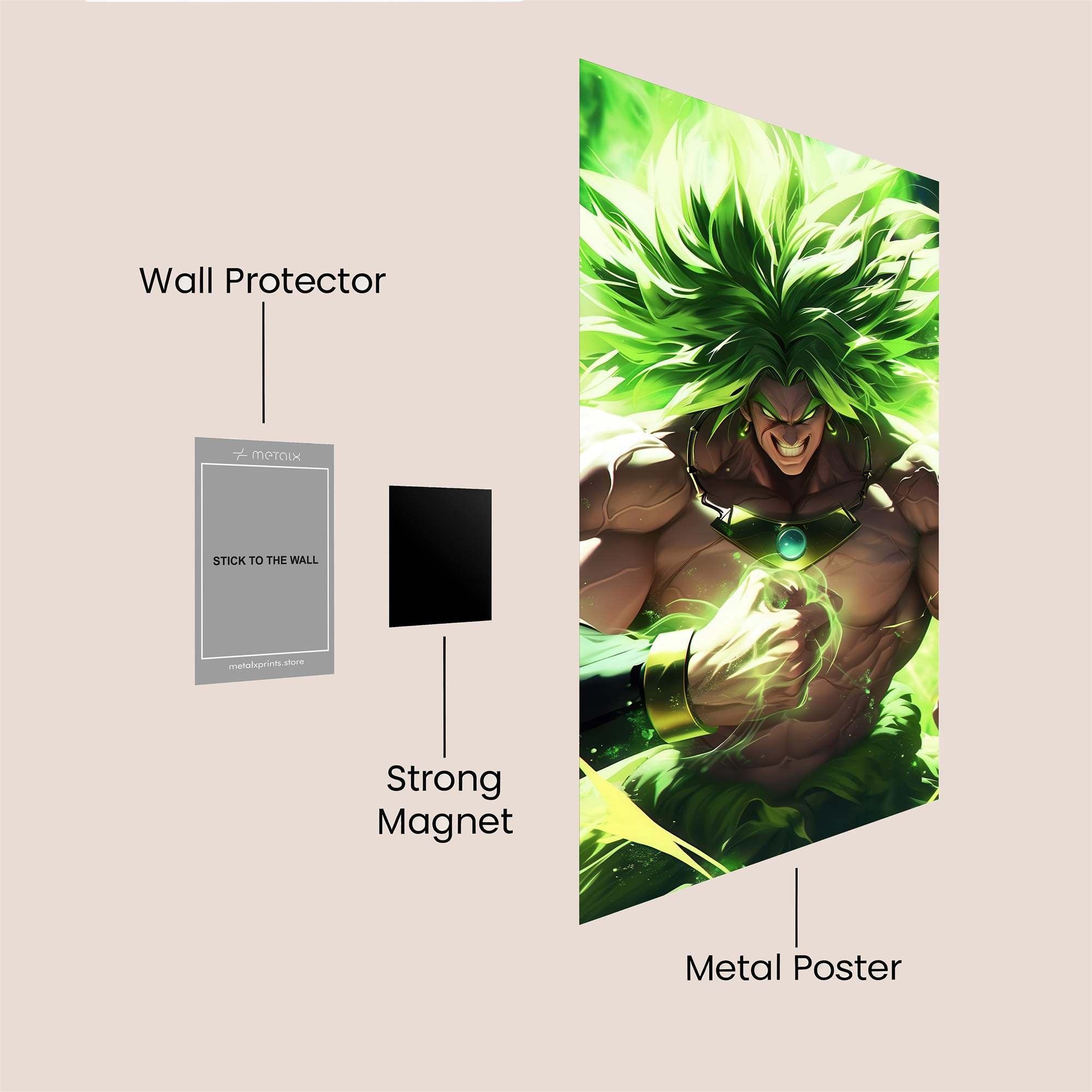 Broly Fierce Safe Wall Magnetic / M