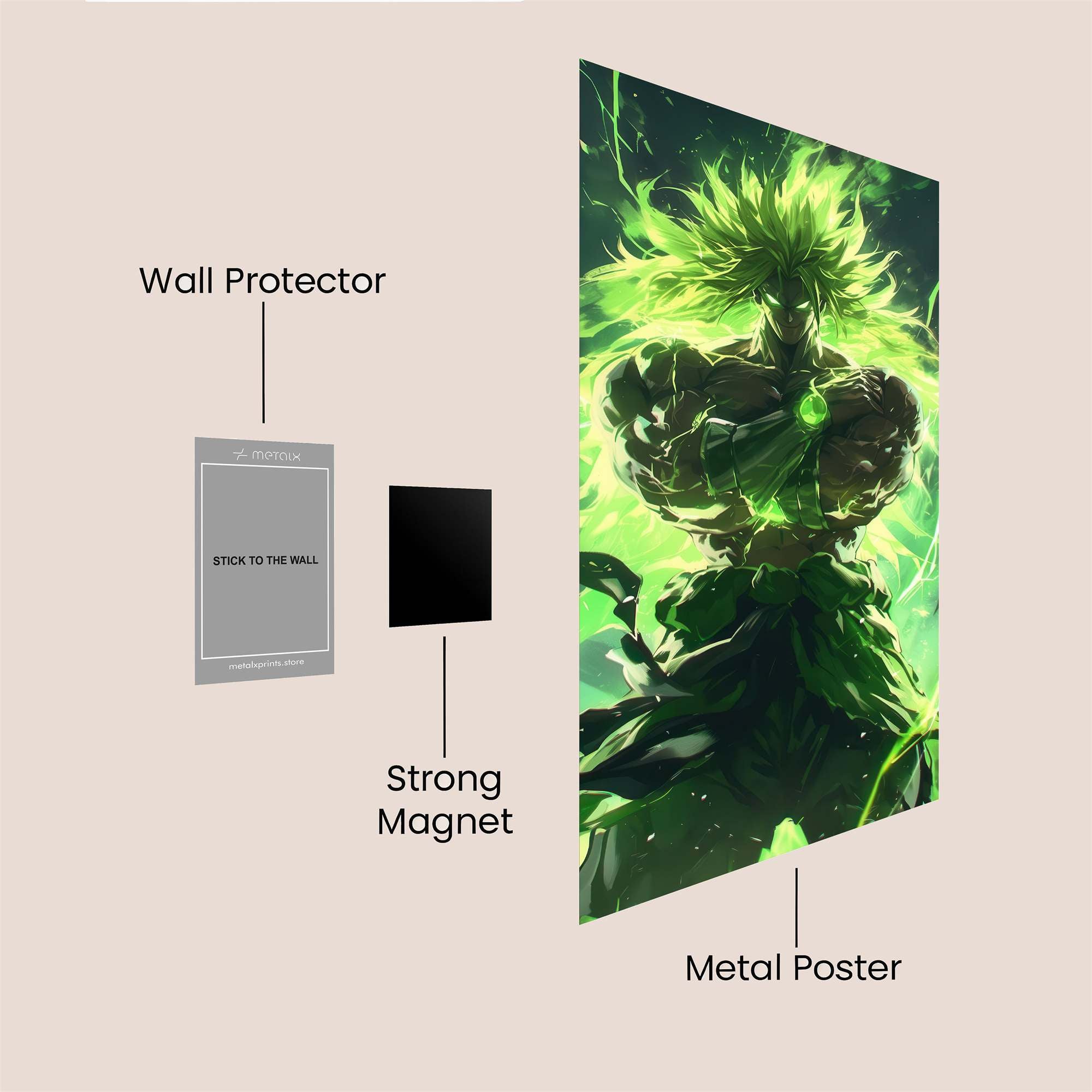 Broly Radiance Safe Wall Magnetic / M