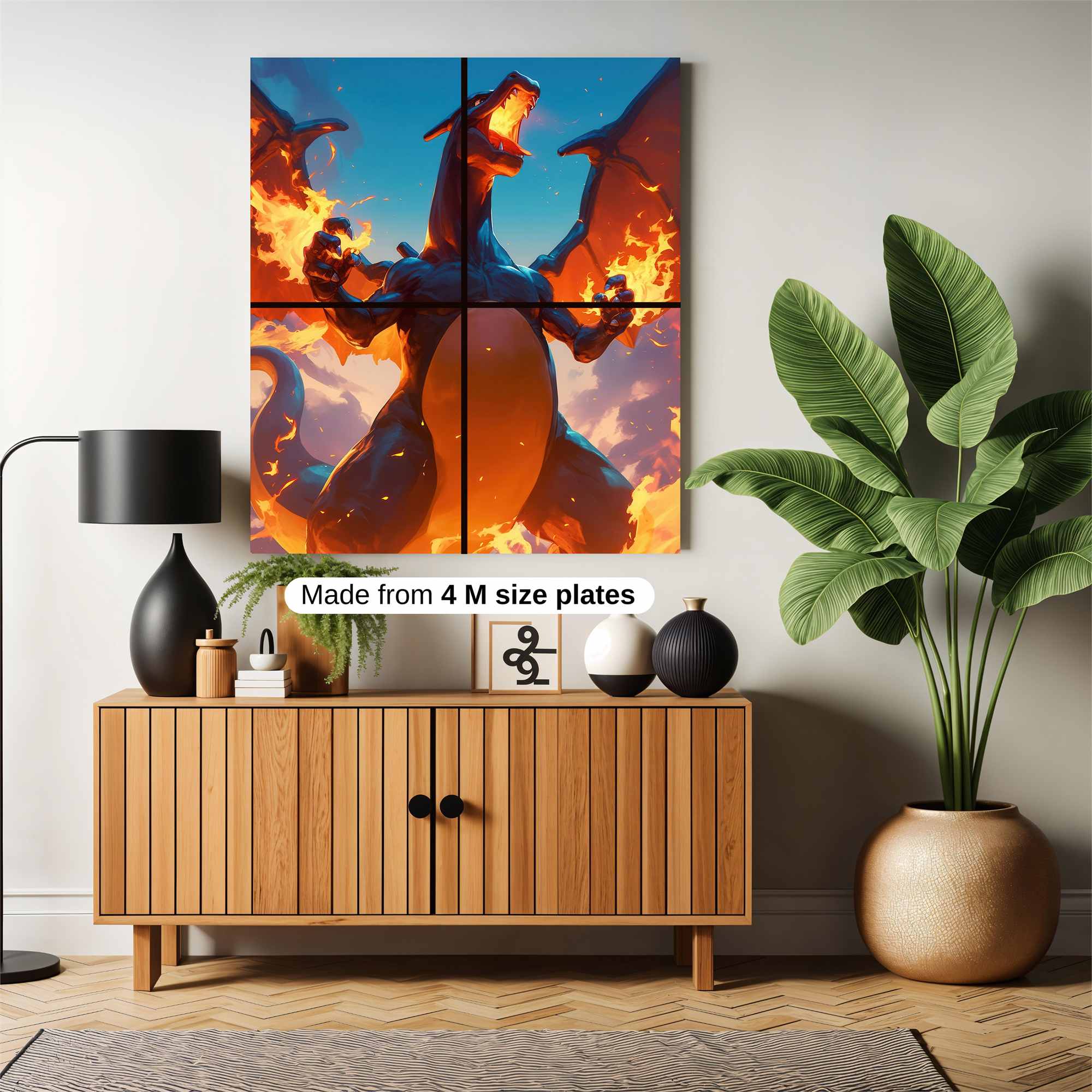 Charizard Blaze Safe Wall Magnetic / M