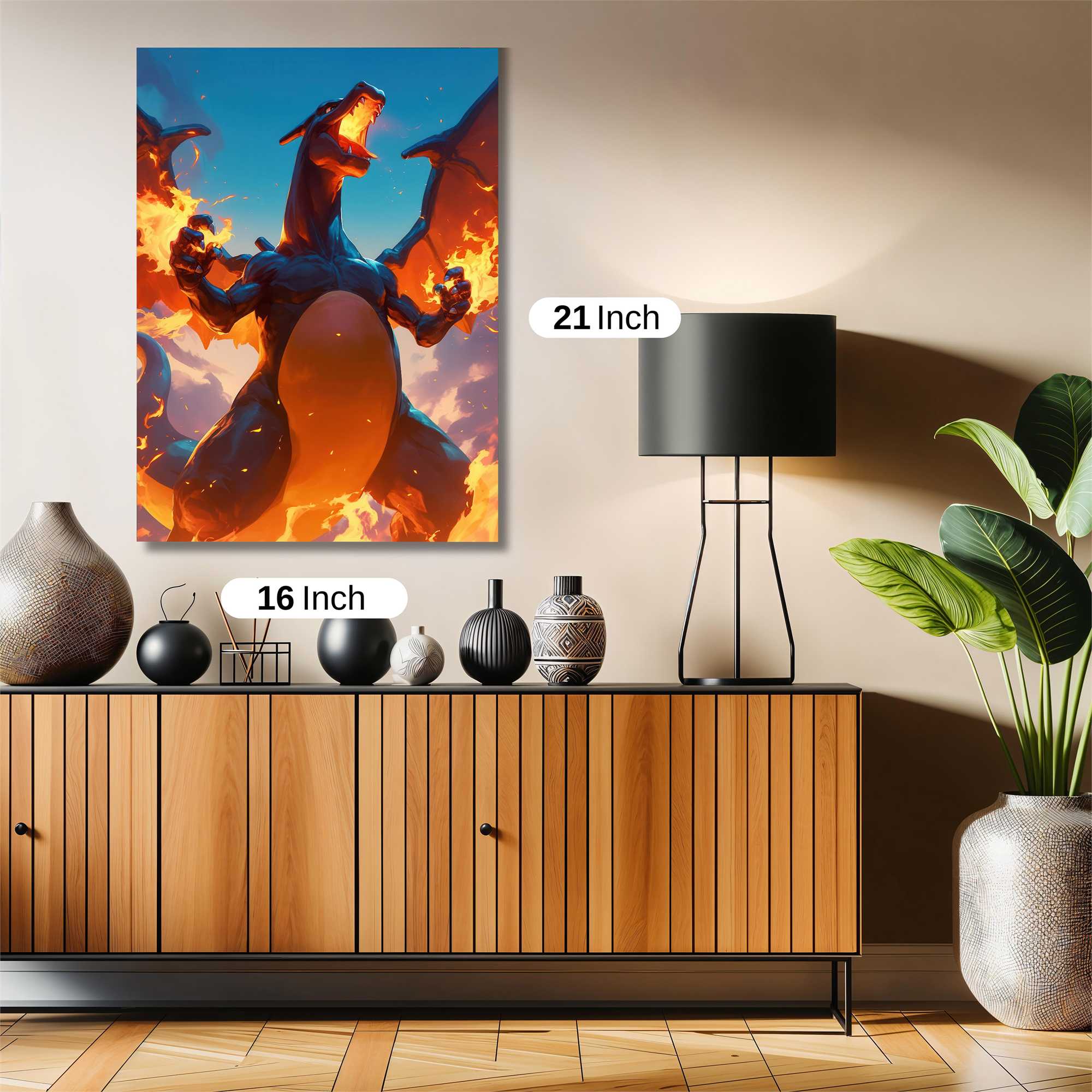 Charizard Blaze Safe Wall Magnetic / M