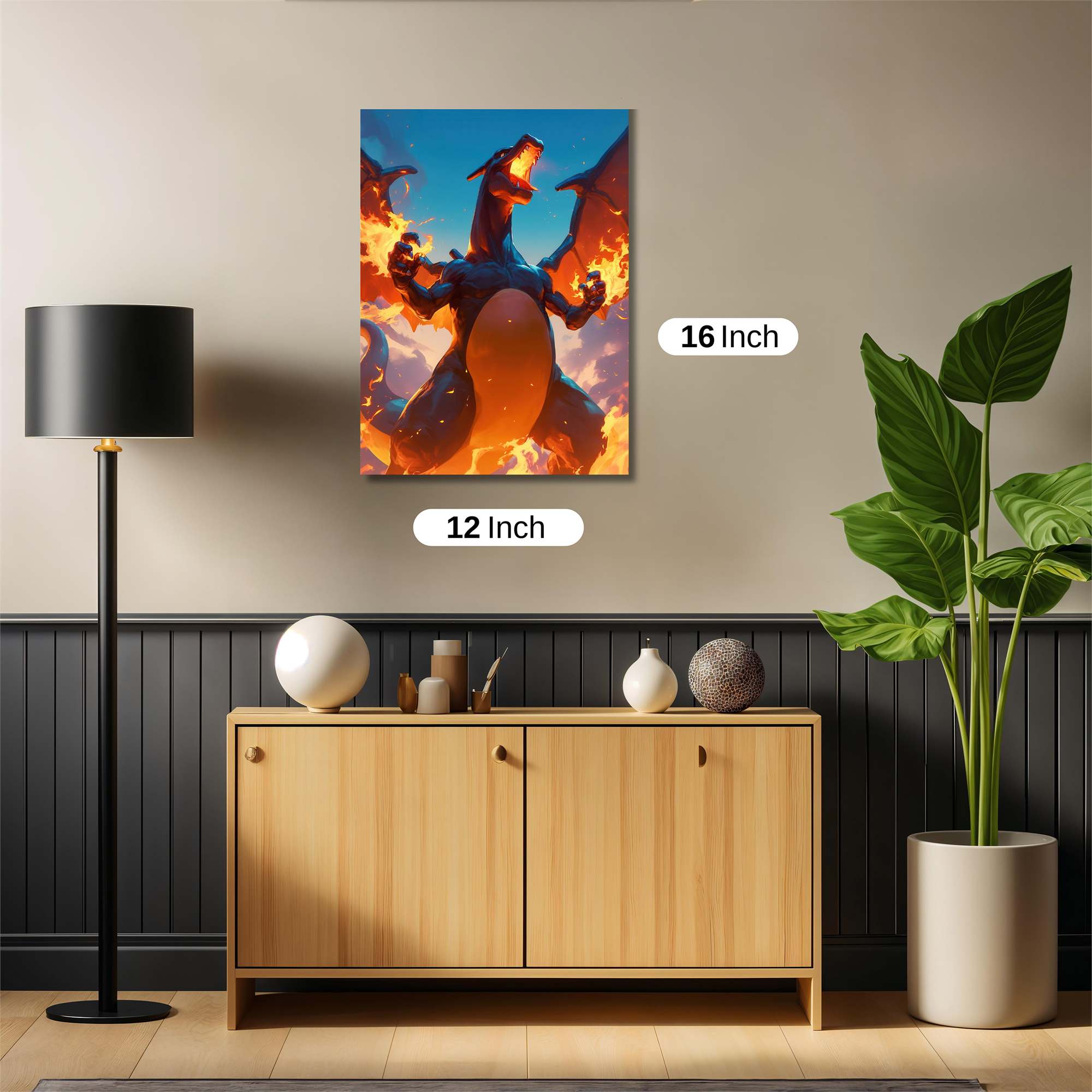 Charizard Blaze Safe Wall Magnetic / M