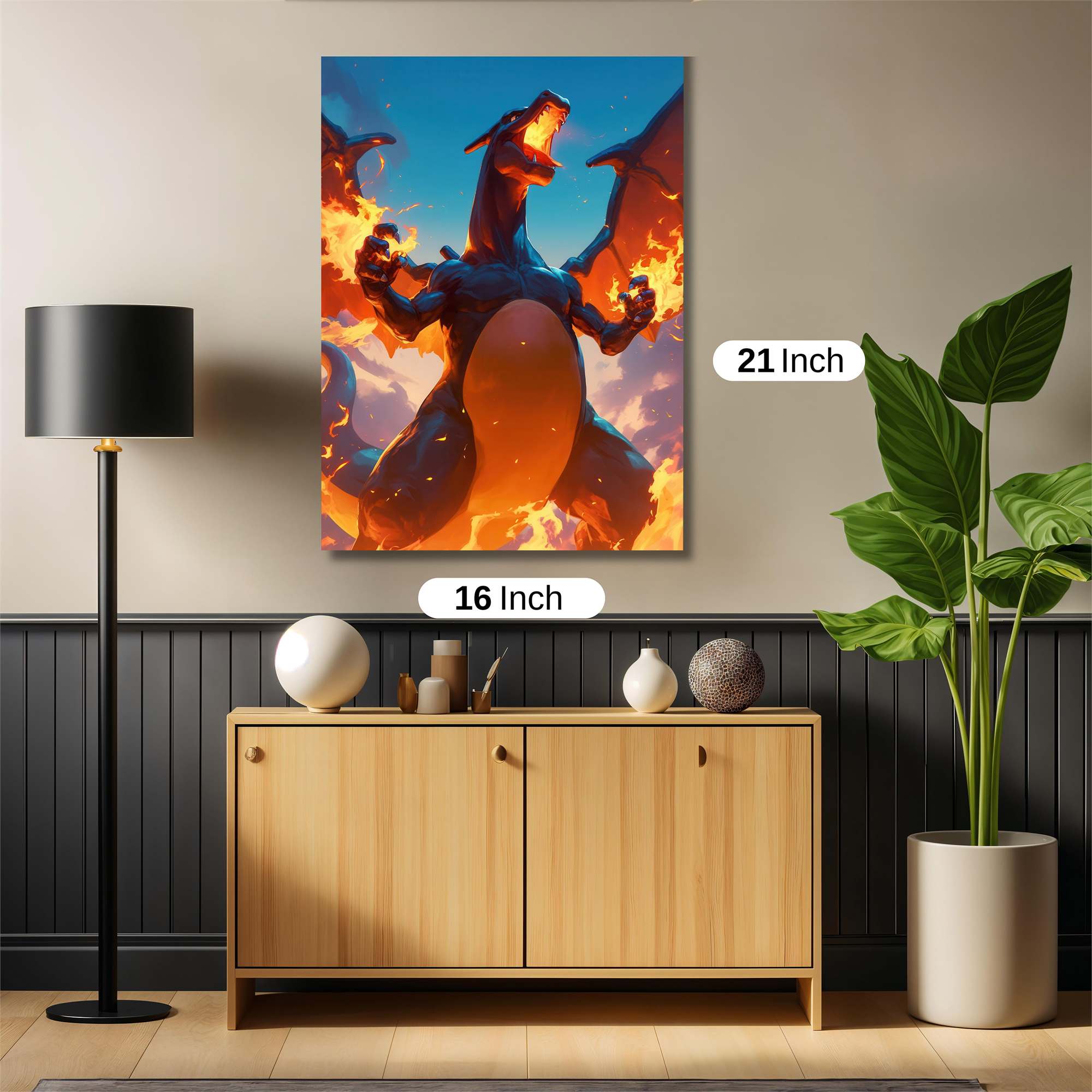 Charizard Blaze Safe Wall Magnetic / M