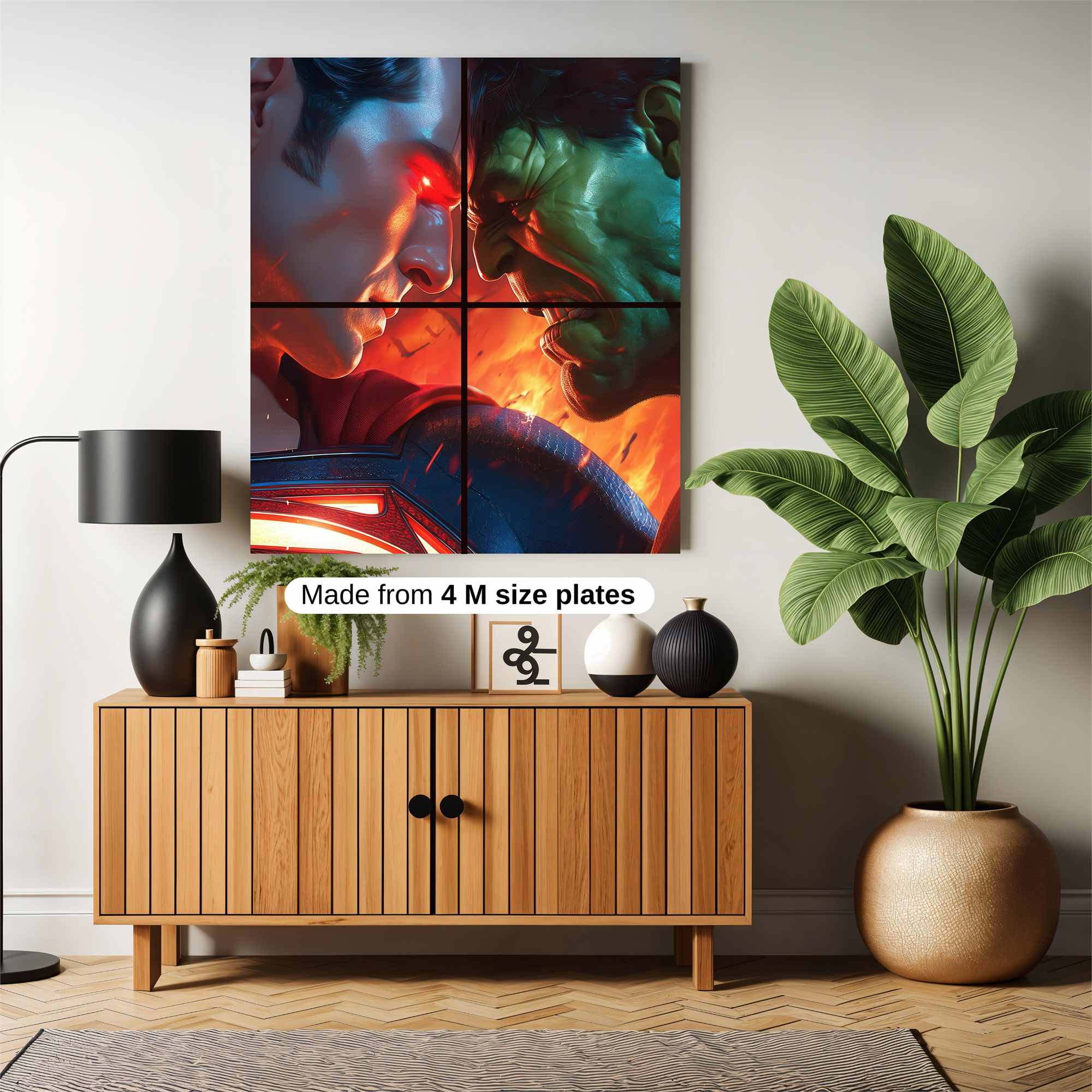 Superhero Confrontation Safe Wall Magnetic / M