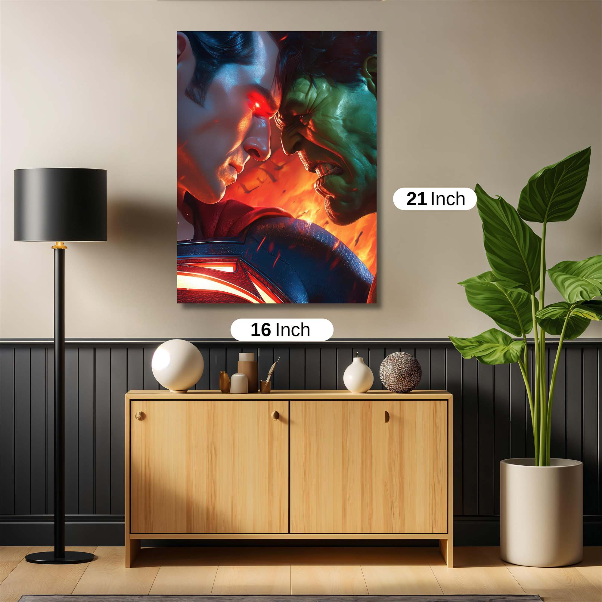 Superhero Confrontation Safe Wall Magnetic / M