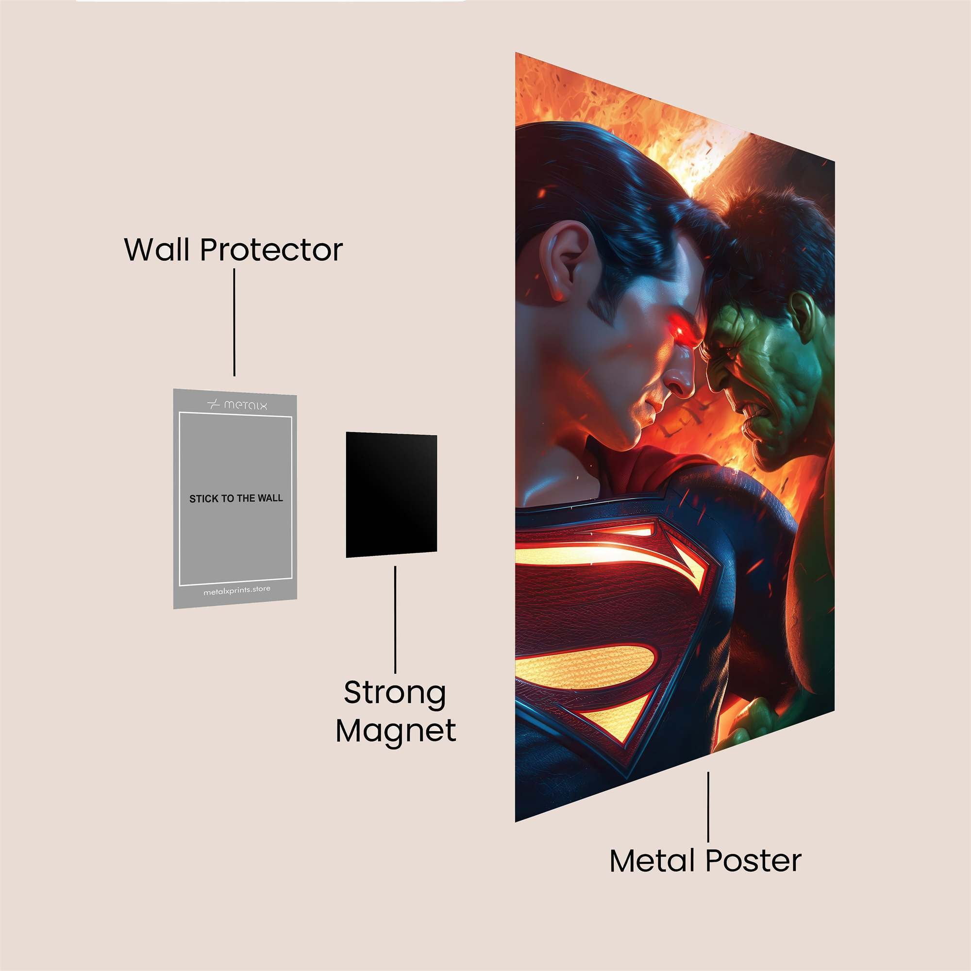 Heroes Confrontation Safe Wall Magnetic / M