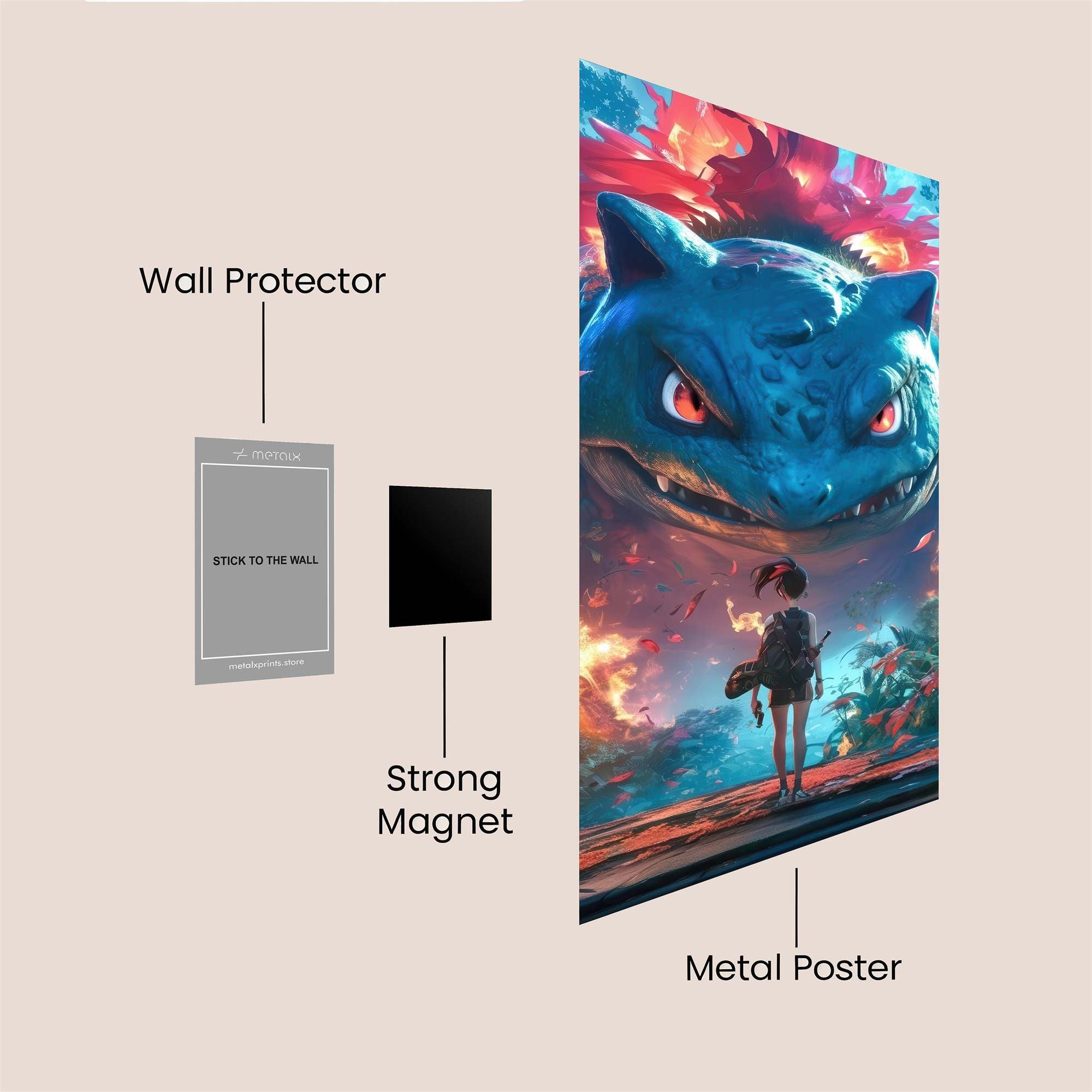 Venusaur Majesty Safe Wall Magnetic / M