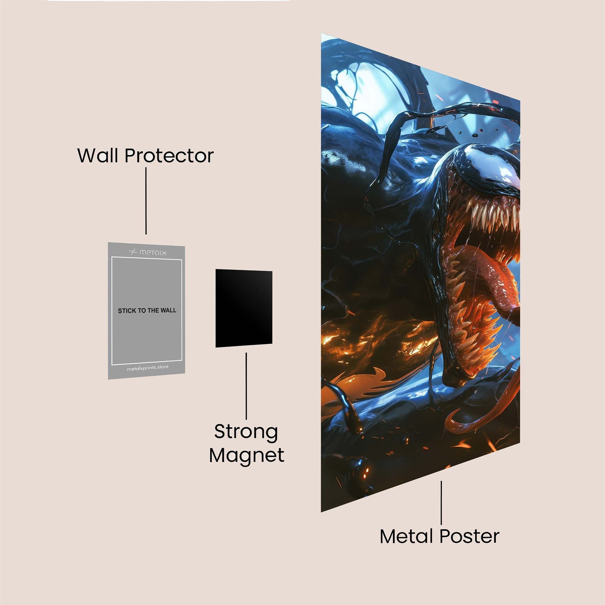Venom Vortex Safe Wall Magnetic / M