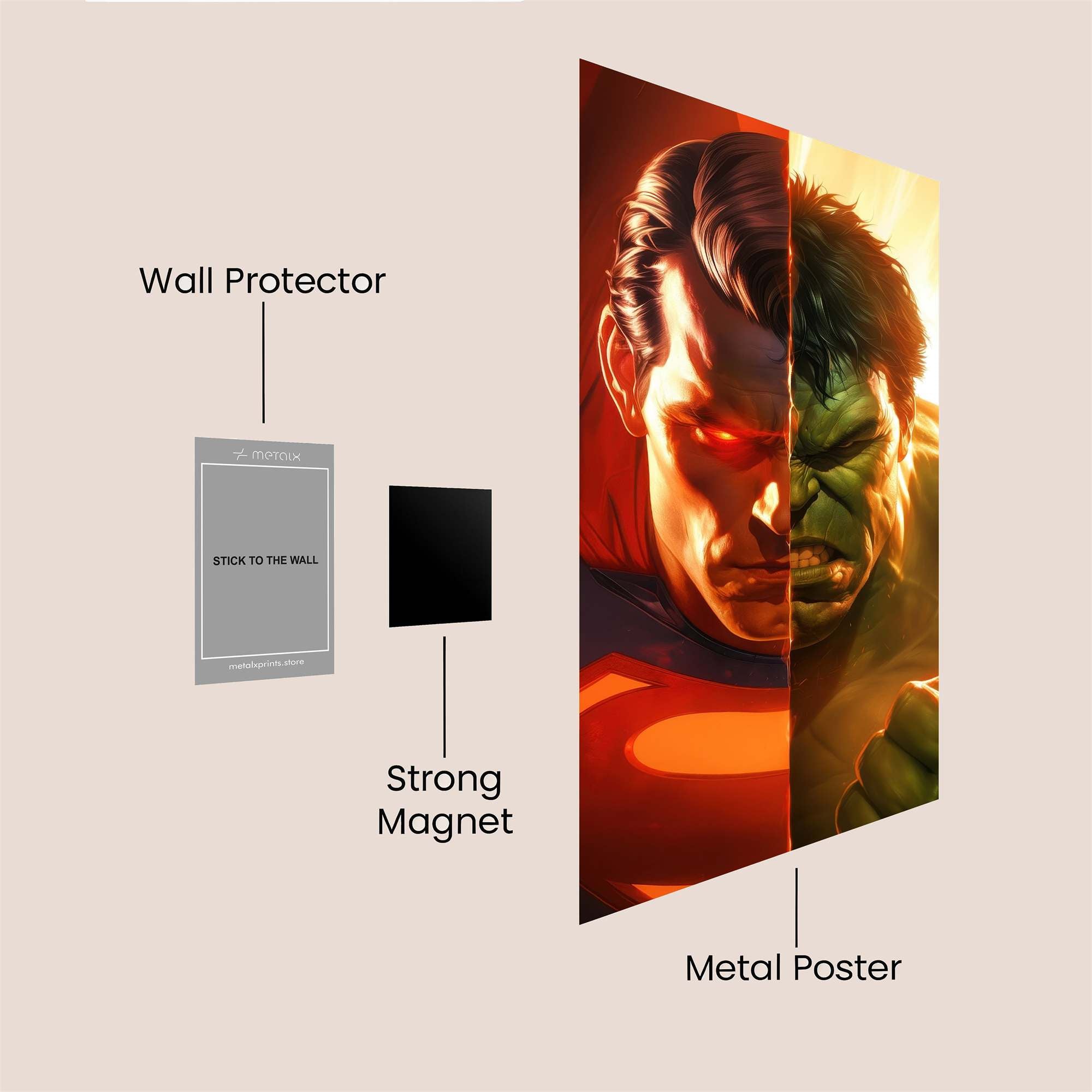 Heroes Clash Safe Wall Magnetic / M